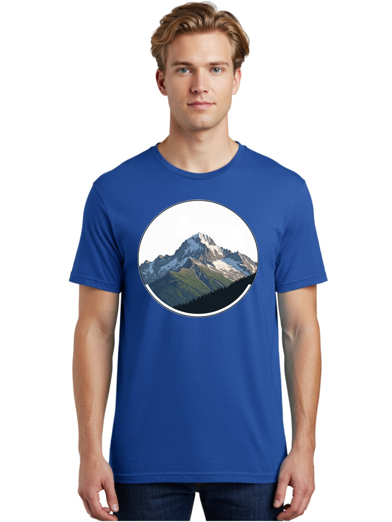 Mountain-Landscape-2 Men'S Graphic Tee, 100% Cotton, Comfortable Casual Summer Wear, Machine Washable, Vintage Camera, Old Camera, Antique Camera, Black Camera, Classic Photography, Photography Equipment, Nostalgic Device, Film Camera, Bam934 24