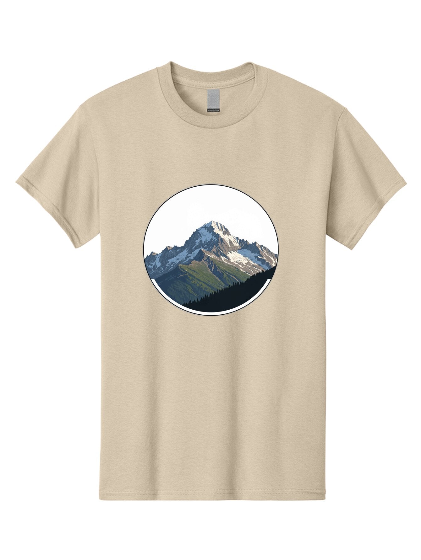 Mountain-Landscape-2 Men'S Graphic Tee, 100% Cotton, Comfortable Casual Summer Wear, Machine Washable, Vintage Camera, Old Camera, Antique Camera, Black Camera, Classic Photography, Photography Equipment, Nostalgic Device, Film Camera, Bam934 12