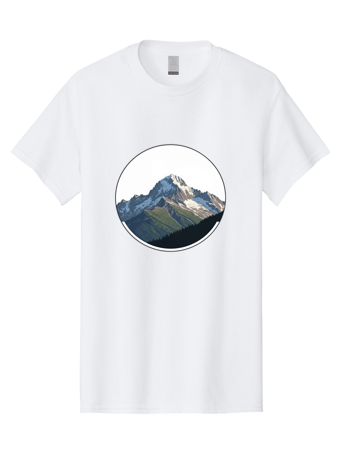 Mountain-Landscape-2 Men'S Graphic Tee, 100% Cotton, Comfortable Casual Summer Wear, Machine Washable, Vintage Camera, Old Camera, Antique Camera, Black Camera, Classic Photography, Photography Equipment, Nostalgic Device, Film Camera, Bam934 4