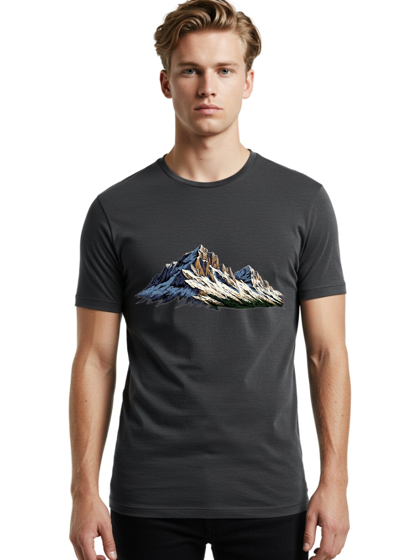 Mountain-Peak Men'S Graphic Tee, 100% Cotton, Comfortable Casual Summer Wear, Machine Washable, Vintage Camera, Old Camera, Antique Camera, Black Camera, Classic Photography, Photography Equipment, Nostalgic Device, Film Camera, Camera Art Bam936 19