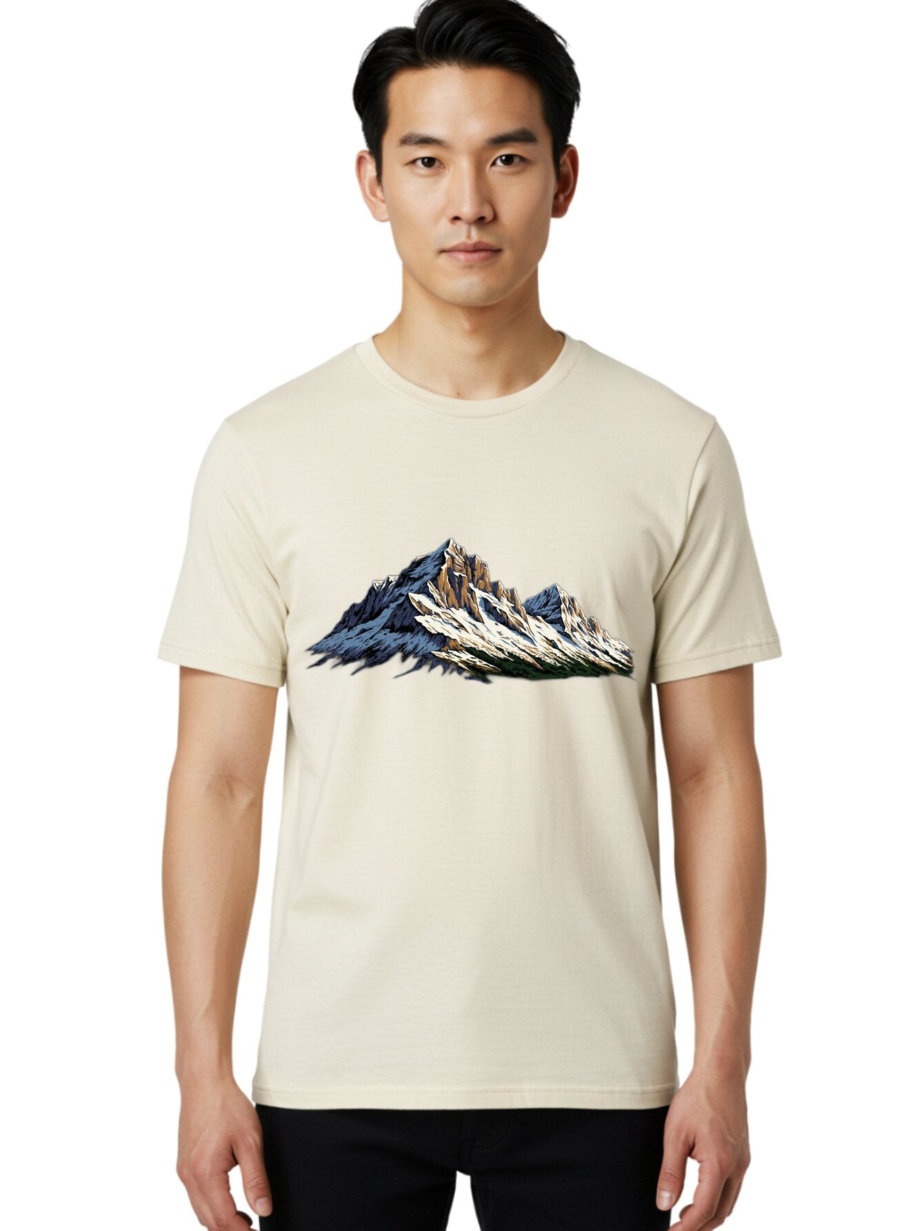 Mountain-Peak Men'S Graphic Tee, 100% Cotton, Comfortable Casual Summer Wear, Machine Washable, Vintage Camera, Old Camera, Antique Camera, Black Camera, Classic Photography, Photography Equipment, Nostalgic Device, Film Camera, Camera Art Bam936 24