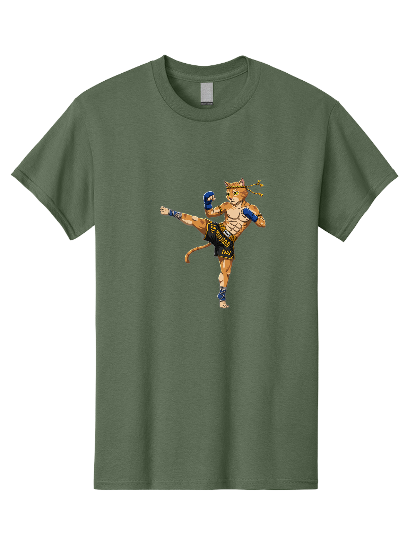 Muay-Thai-Cat-1 Men'S Graphic Tee, 100% Cotton, Comfortable Casual Summer Wear, Machine Washable, Vintage Camera, Old Camera, Antique Camera, Black Camera, Classic Photography, Photography Equipment, Nostalgic Device, Film Camera, Camera Art Bam941