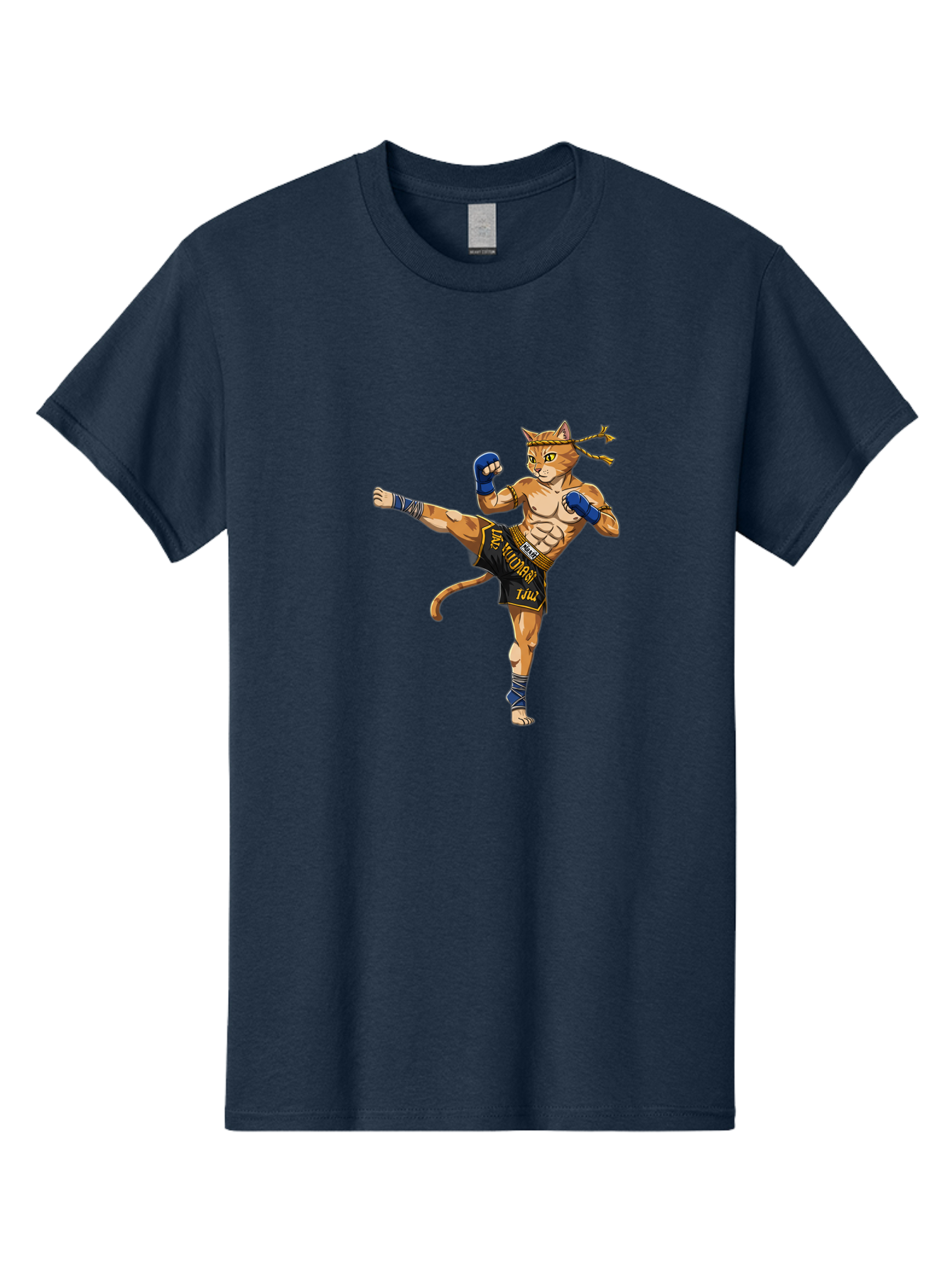 Muay-Thai-Cat-1 Men'S Graphic Tee, 100% Cotton, Comfortable Casual Summer Wear, Machine Washable, Vintage Camera, Old Camera, Antique Camera, Black Camera, Classic Photography, Photography Equipment, Nostalgic Device, Film Camera, Camera Art Bam941 15