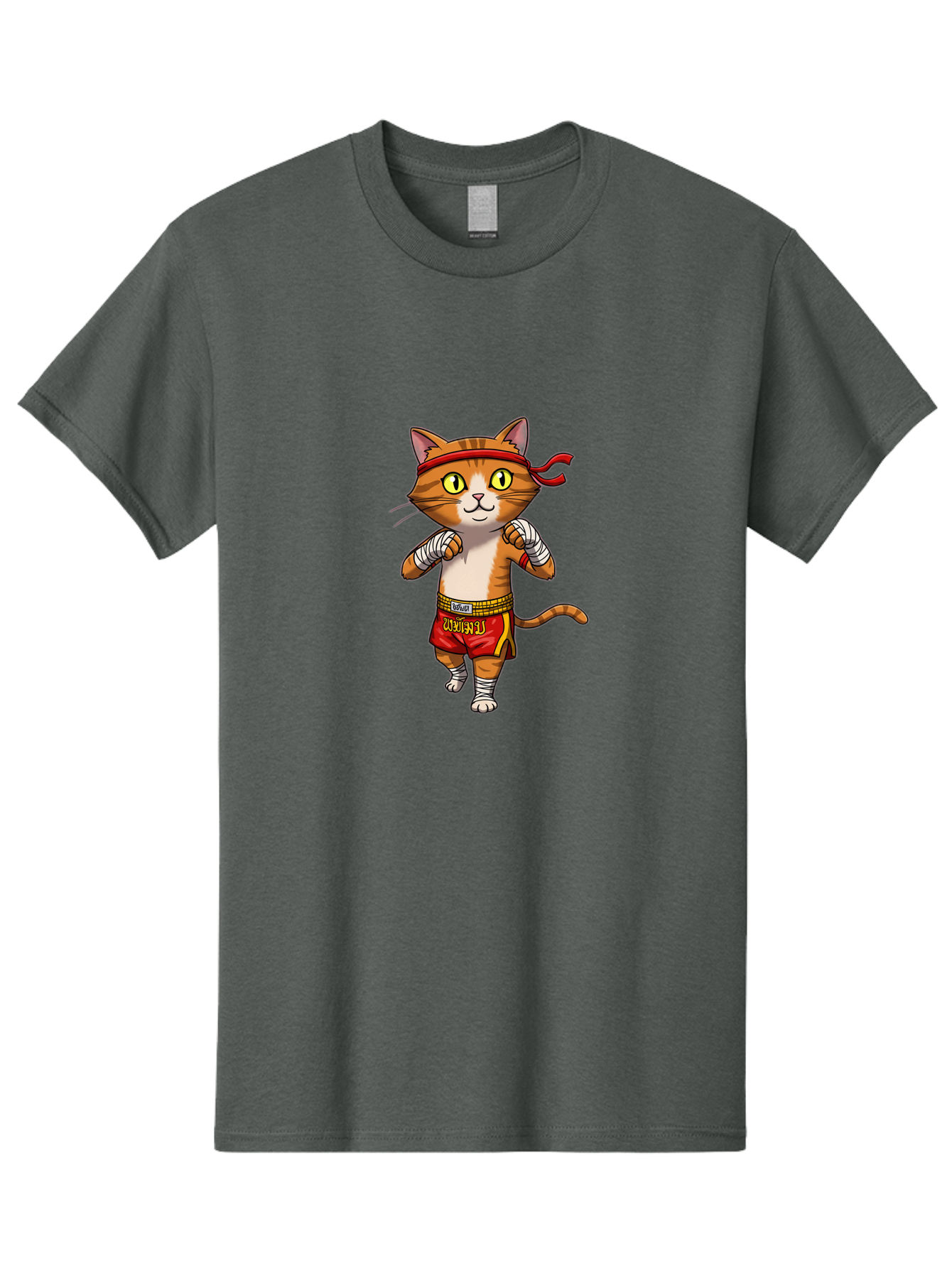Muay-Thai-Cat-2 Men'S Graphic Tee, 100% Cotton, Comfortable Casual Summer Wear, Machine Washable, Vintage Camera, Old Camera, Antique Camera, Black Camera, Classic Photography, Photography Equipment, Nostalgic Device, Film Camera, Camera Art Bam942