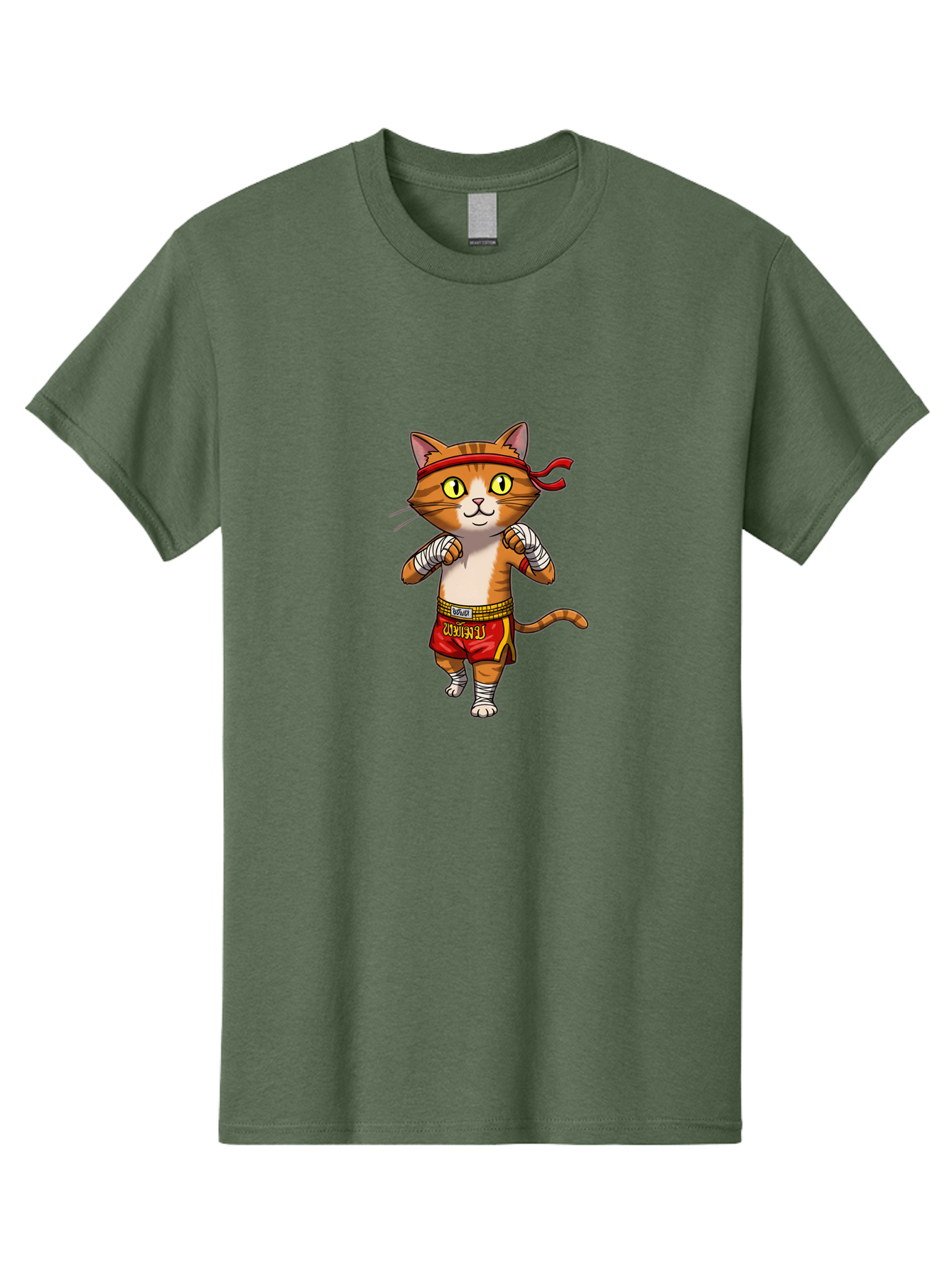 Muay-Thai-Cat-2 Men'S Graphic Tee, 100% Cotton, Comfortable Casual Summer Wear, Machine Washable, Vintage Camera, Old Camera, Antique Camera, Black Camera, Classic Photography, Photography Equipment, Nostalgic Device, Film Camera, Camera Art Bam942