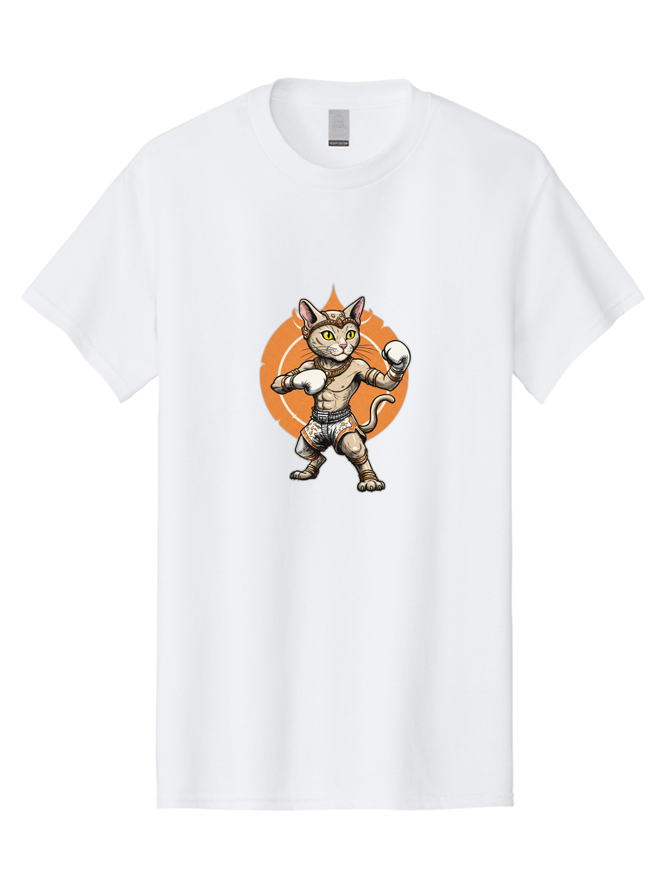 Muay-Thai-Cat-3 Men'S Graphic Tee, 100% Cotton, Comfortable Casual Summer Wear, Machine Washable, Vintage Camera, Old Camera, Antique Camera, Black Camera, Classic Photography, Photography Equipment, Nostalgic Device, Film Camera, Camera Art Bam943
