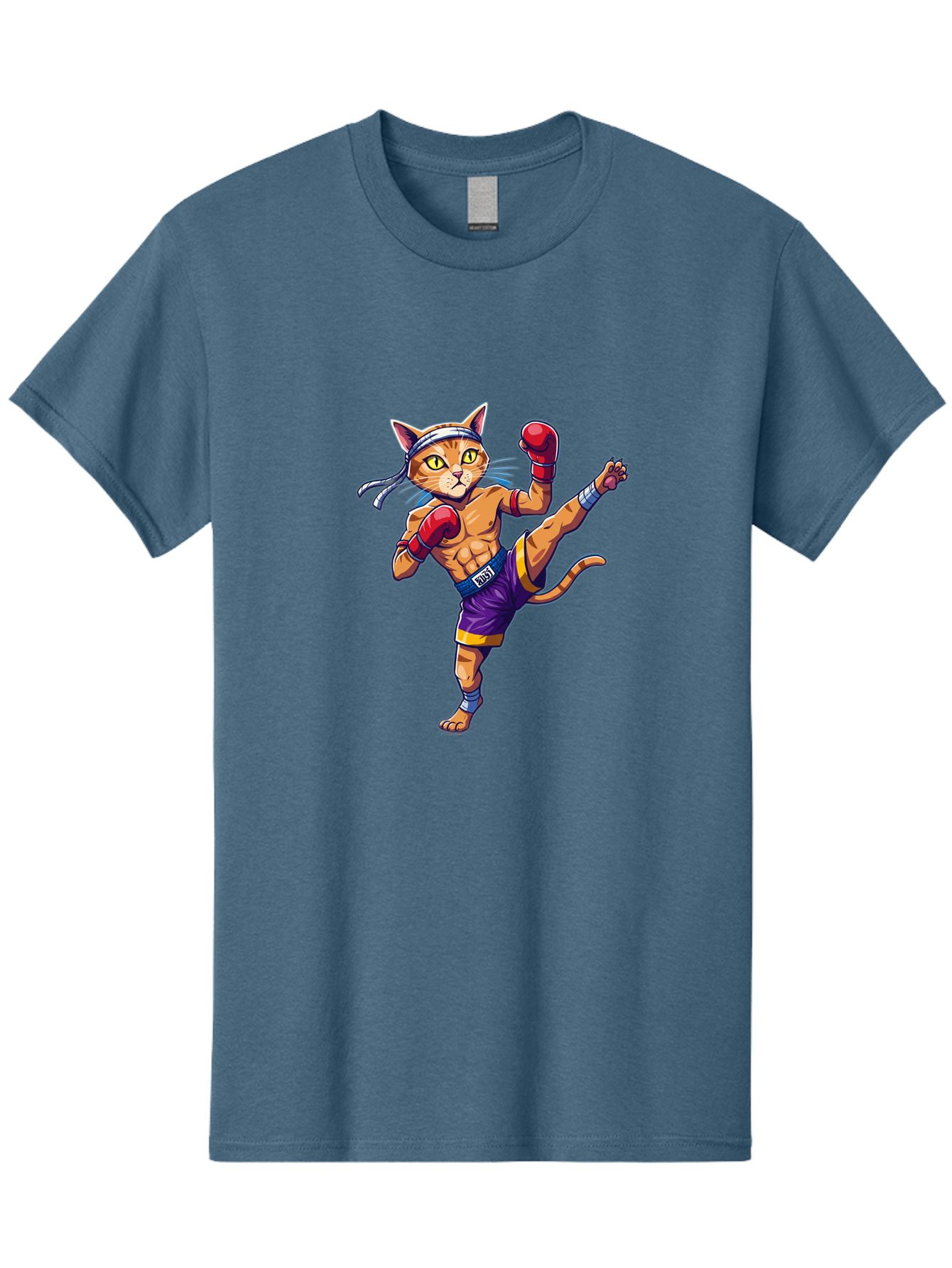 Muay-Thai-Cat-4 Men'S Graphic Tee, 100% Cotton, Comfortable Casual Summer Wear, Machine Washable, Vintage Camera, Old Camera, Antique Camera, Black Camera, Classic Photography, Photography Equipment, Nostalgic Device, Film Camera, Camera Art Bam944 5