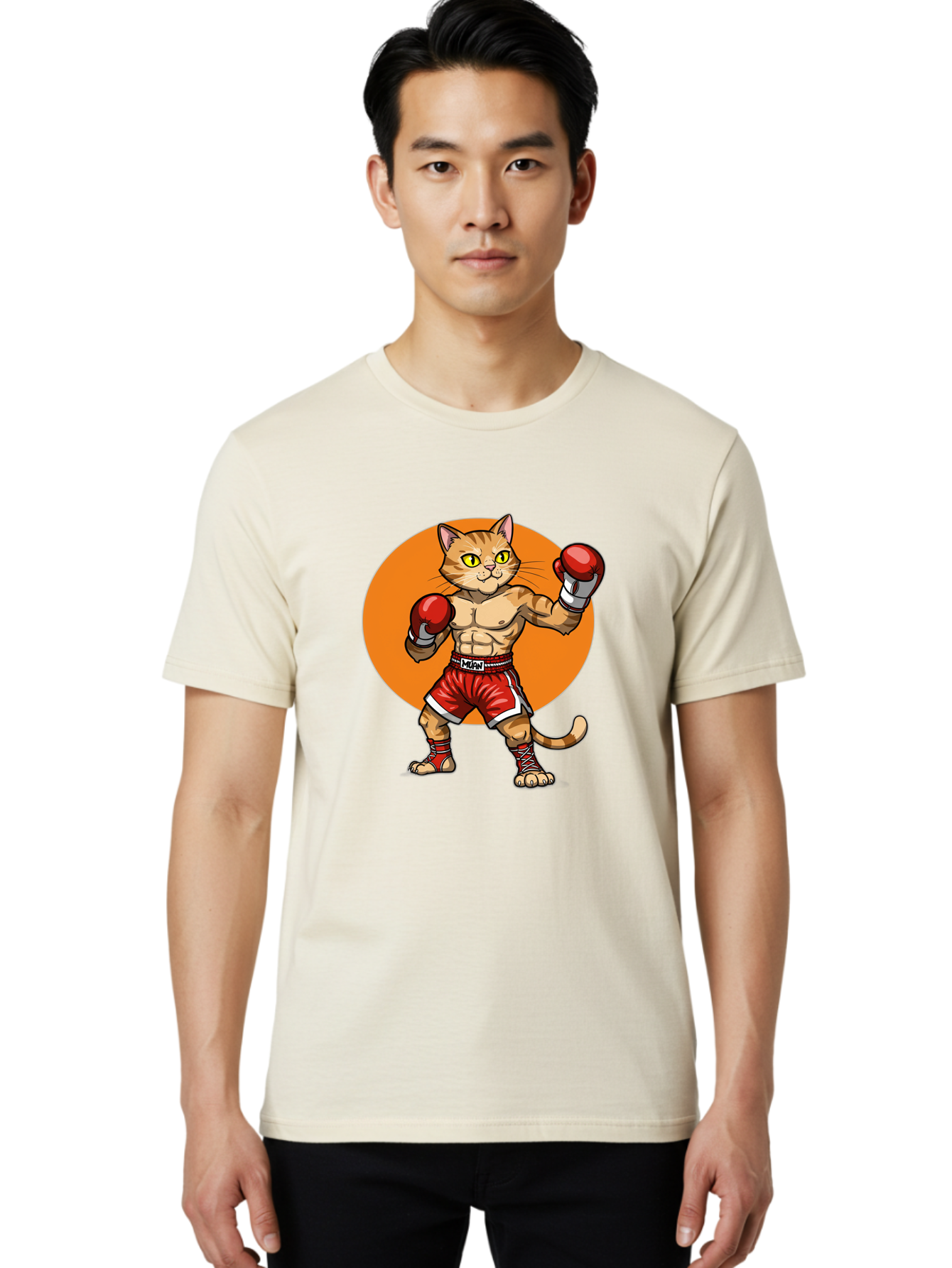 Muay-Thai-Cat Men'S Graphic Tee, 100% Cotton, Comfortable Casual Summer Wear, Machine Washable, Vintage Camera, Old Camera, Antique Camera, Black Camera, Classic Photography, Photography Equipment, Nostalgic Device, Film Camera, Camera Art Bam945 24
