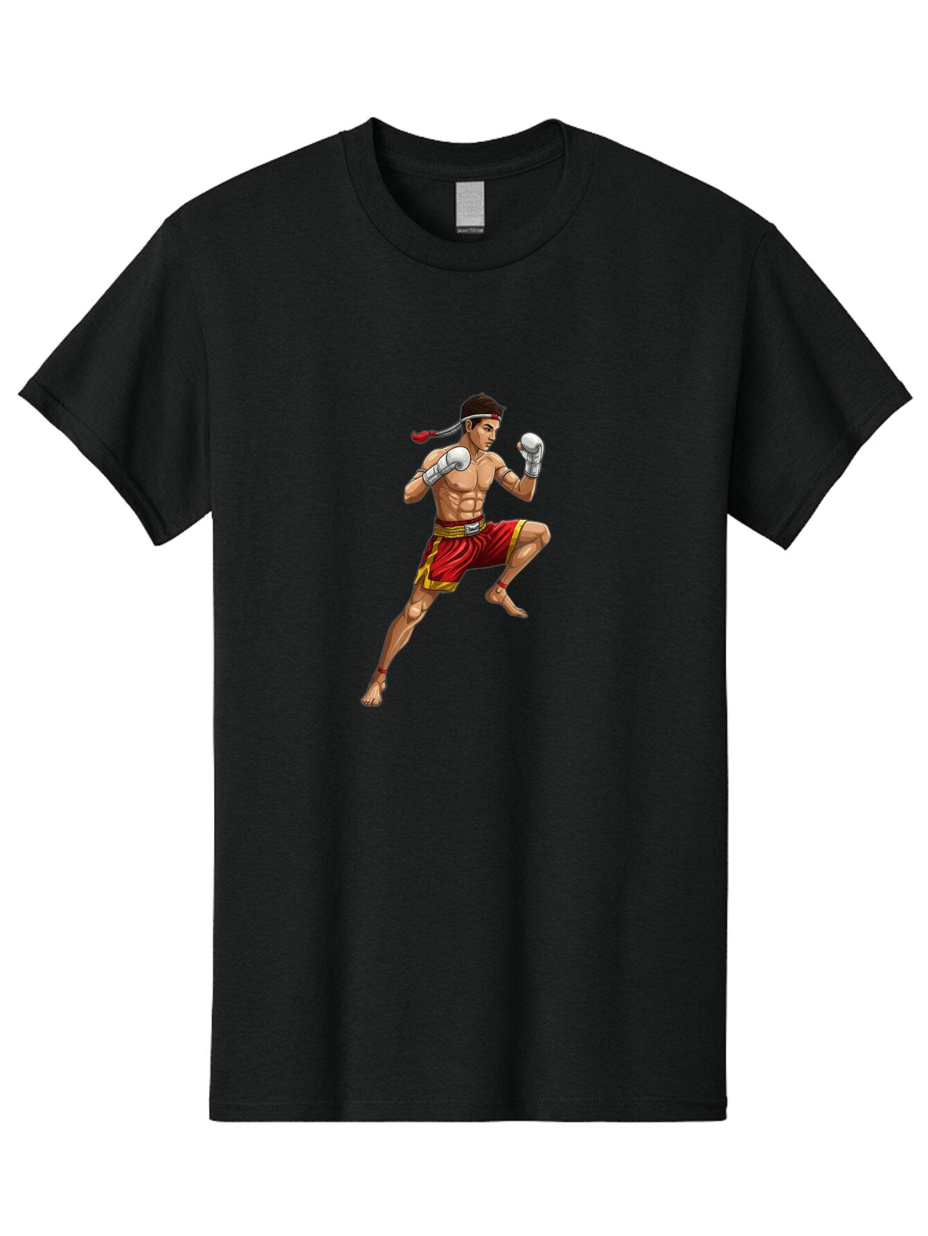 Muay-Thai-Fighter-4 Men'S Graphic Tee, 100% Cotton, Comfortable Casual Summer Wear, Machine Washable, Vintage Camera, Old Camera, Antique Camera, Black Camera, Classic Photography, Photography Equipment, Nostalgic Device, Film Camera, Bam949 8