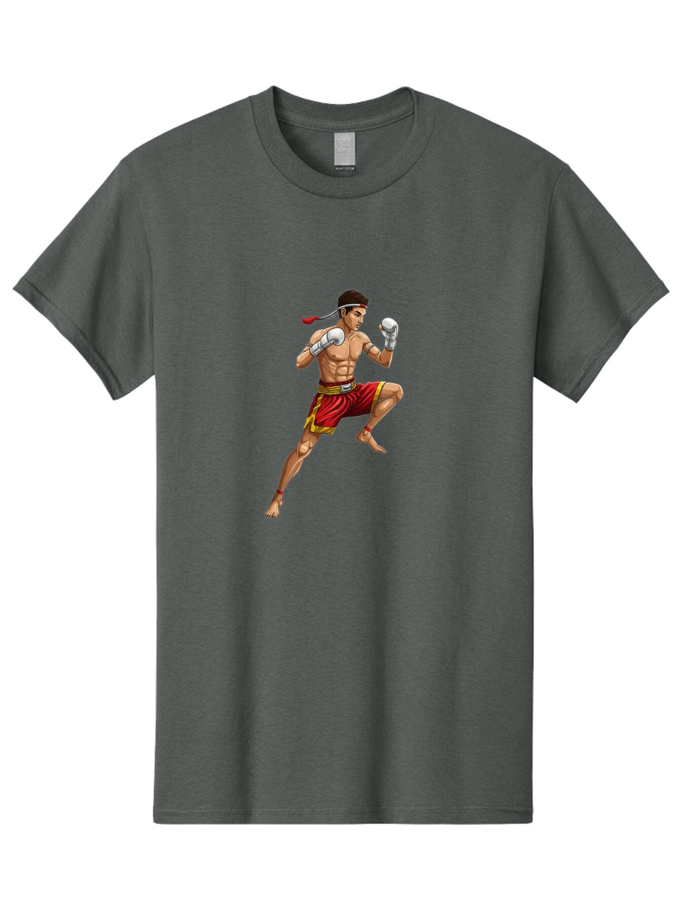 Muay-Thai-Fighter-4 Men'S Graphic Tee, 100% Cotton, Comfortable Casual Summer Wear, Machine Washable, Vintage Camera, Old Camera, Antique Camera, Black Camera, Classic Photography, Photography Equipment, Nostalgic Device, Film Camera, Bam949 14