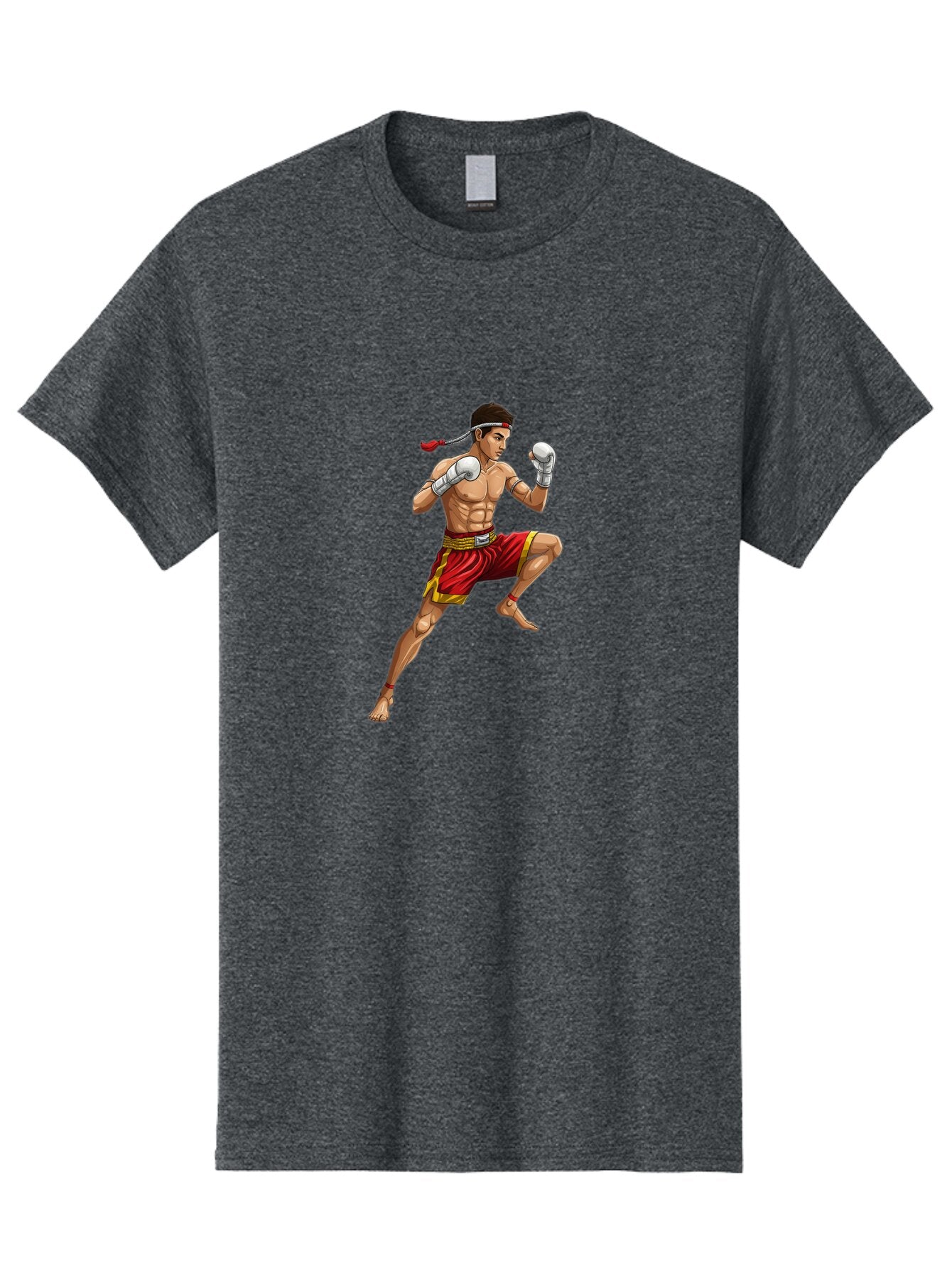 Muay-Thai-Fighter-4 Men'S Graphic Tee, 100% Cotton, Comfortable Casual Summer Wear, Machine Washable, Vintage Camera, Old Camera, Antique Camera, Black Camera, Classic Photography, Photography Equipment, Nostalgic Device, Film Camera, Bam949 6