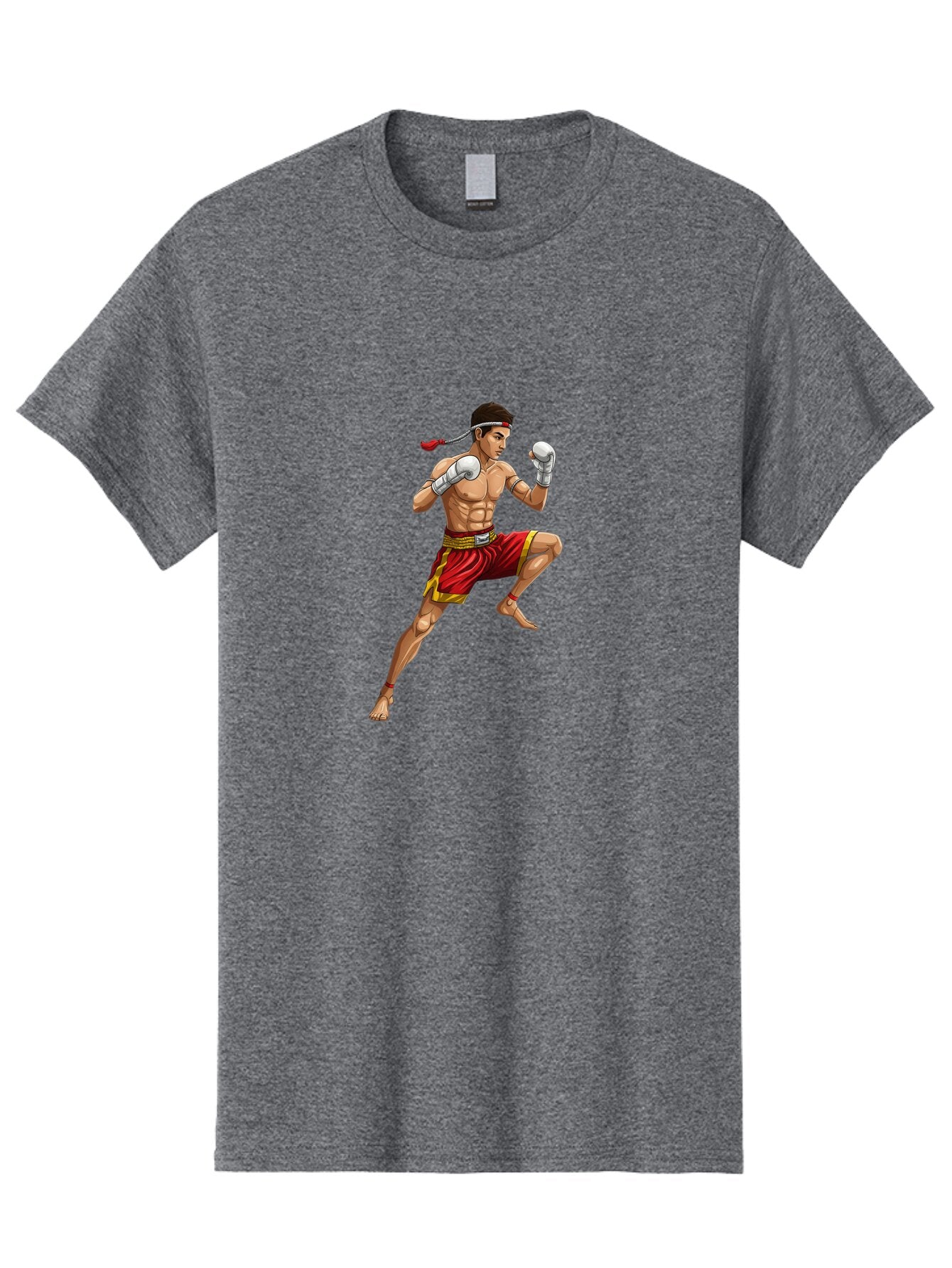 Muay-Thai-Fighter-4 Men'S Graphic Tee, 100% Cotton, Comfortable Casual Summer Wear, Machine Washable, Vintage Camera, Old Camera, Antique Camera, Black Camera, Classic Photography, Photography Equipment, Nostalgic Device, Film Camera, Bam949 10