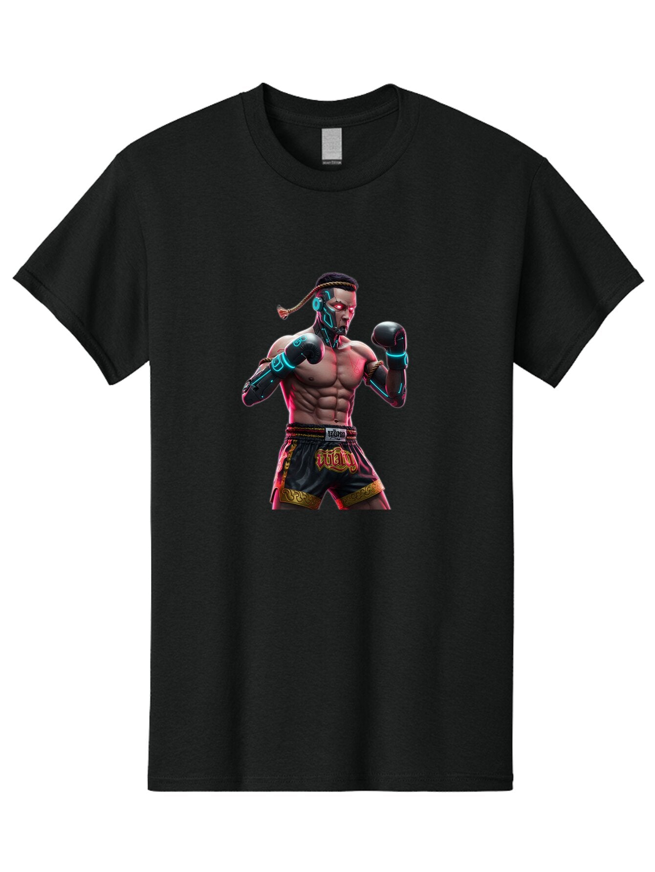 Muay-Thai-Fighter-6 Men'S Graphic Tee, 100% Cotton, Comfortable Casual Summer Wear, Machine Washable, Vintage Camera, Old Camera, Antique Camera, Black Camera, Classic Photography, Photography Equipment, Nostalgic Device, Film Camera, Bam951 7