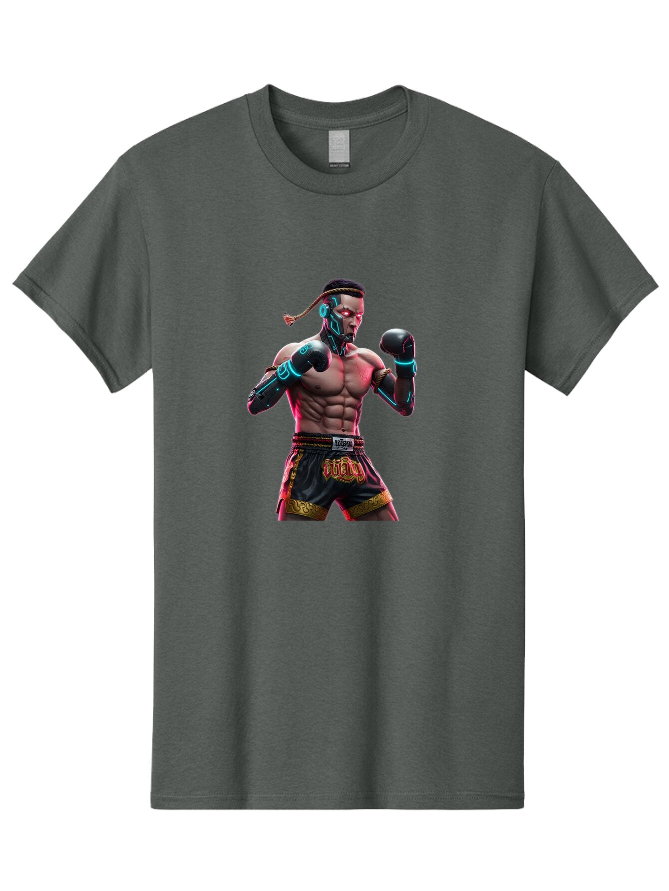 Muay-Thai-Fighter-6 Men'S Graphic Tee, 100% Cotton, Comfortable Casual Summer Wear, Machine Washable, Vintage Camera, Old Camera, Antique Camera, Black Camera, Classic Photography, Photography Equipment, Nostalgic Device, Film Camera, Bam951 4
