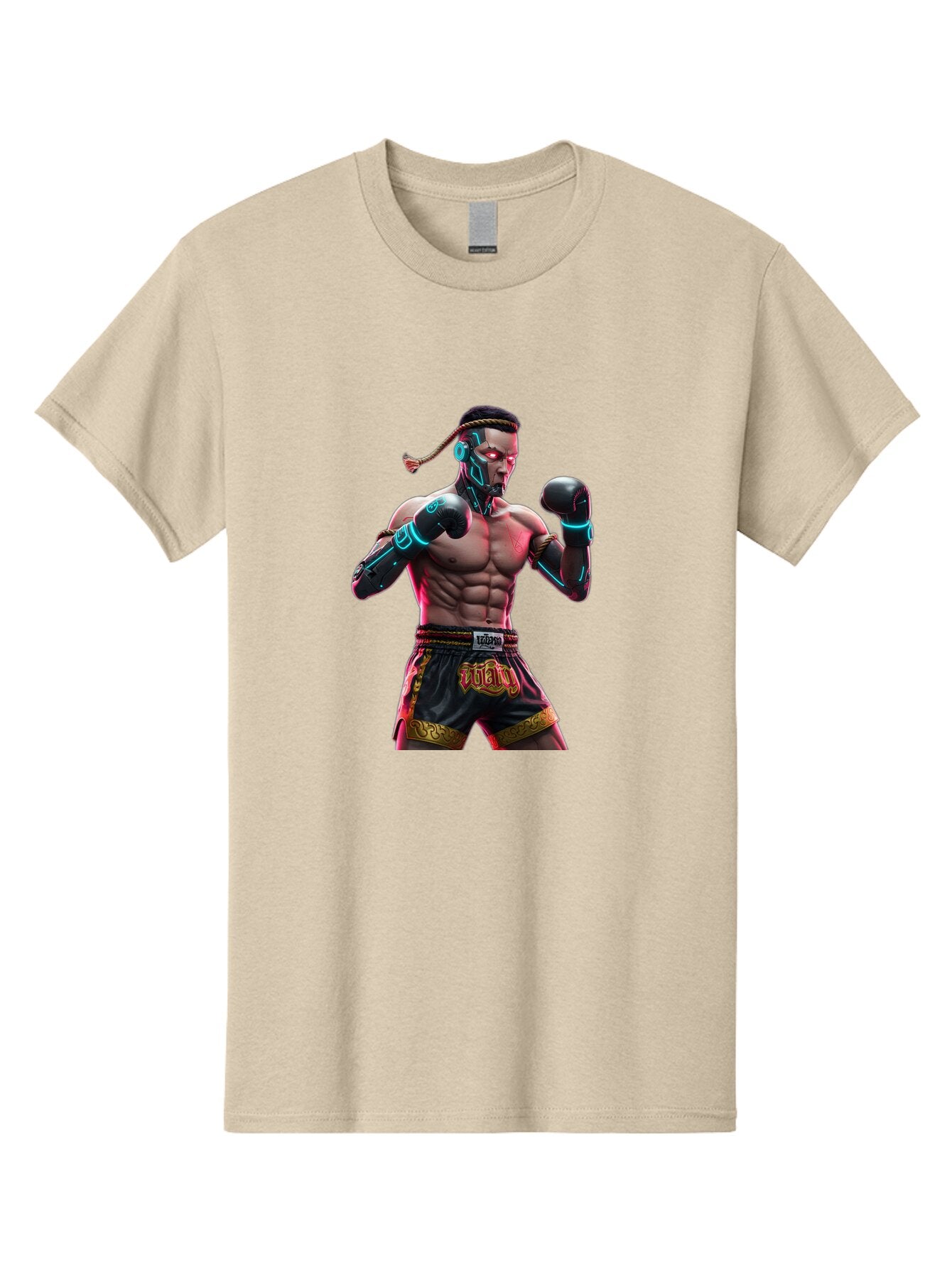 Muay-Thai-Fighter-6 Men'S Graphic Tee, 100% Cotton, Comfortable Casual Summer Wear, Machine Washable, Vintage Camera, Old Camera, Antique Camera, Black Camera, Classic Photography, Photography Equipment, Nostalgic Device, Film Camera, Bam951 9
