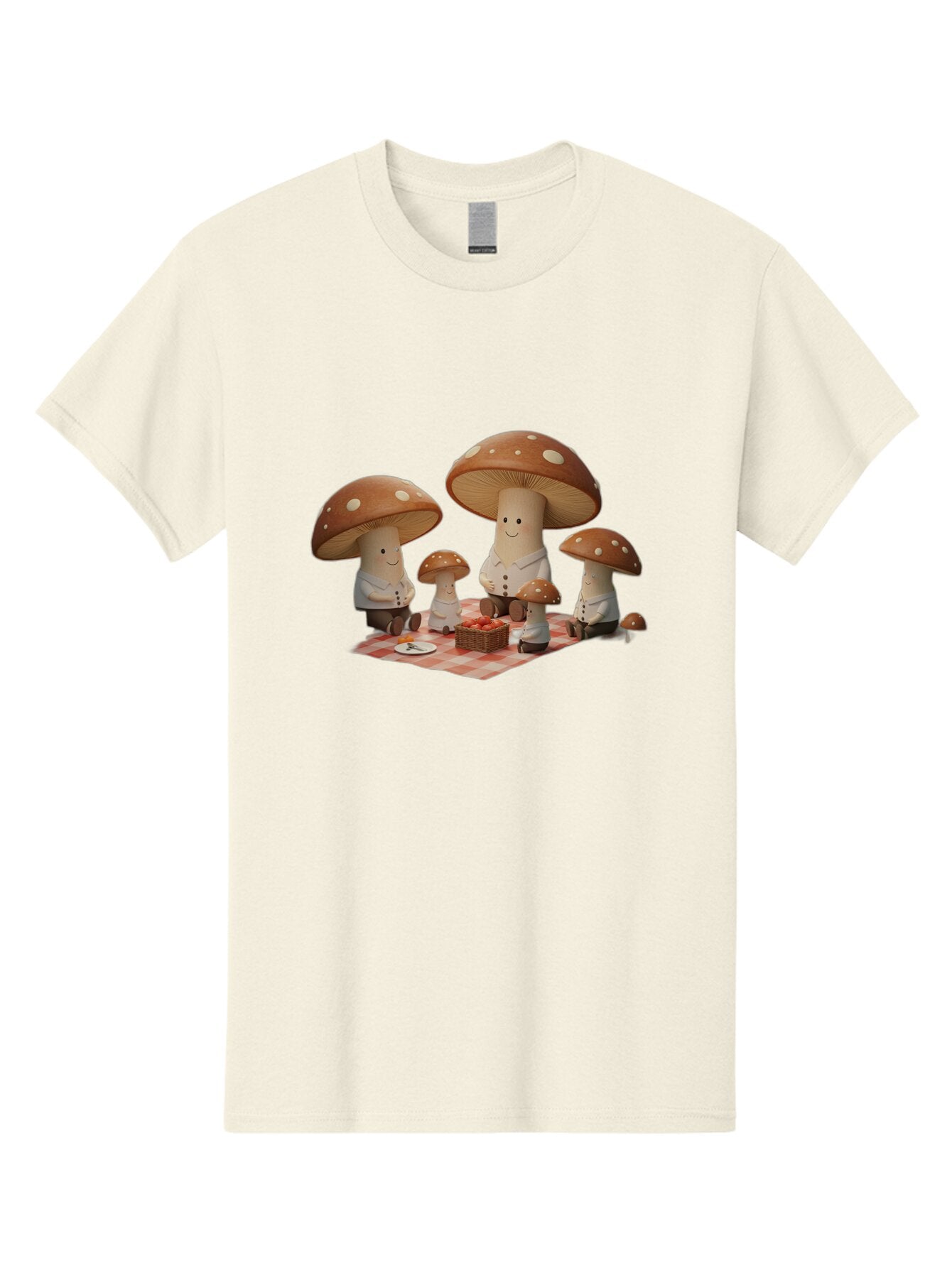 Mushroom-Family-Picnic Men'S Graphic Tee, 100% Cotton, Comfortable Casual Summer Wear, Machine Washable, Vintage Camera, Old Camera, Antique Camera, Black Camera, Classic Photography, Photography Equipment, Nostalgic Device, Film Camera, Bam963 11