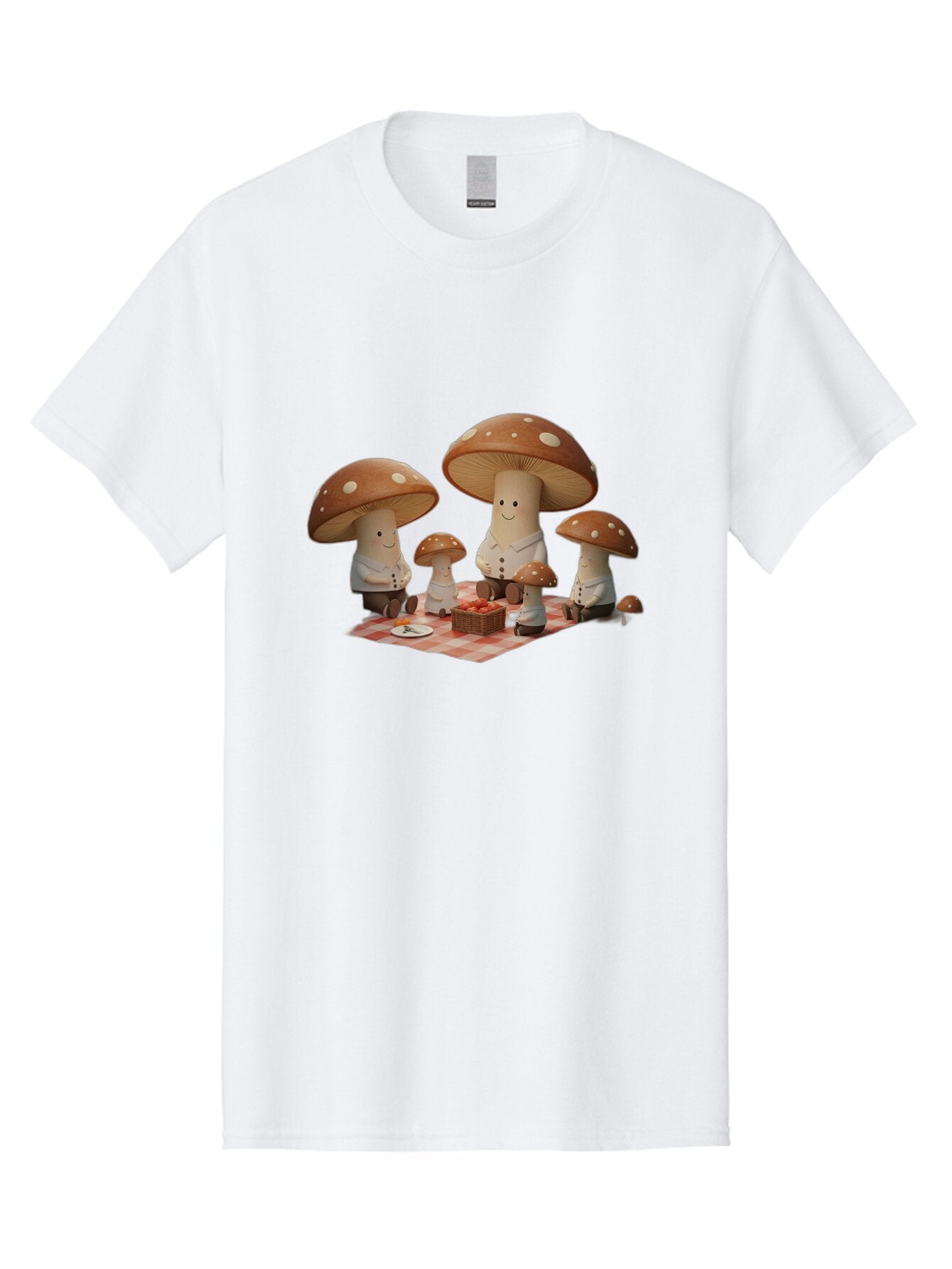 Mushroom-Family-Picnic Men'S Graphic Tee, 100% Cotton, Comfortable Casual Summer Wear, Machine Washable, Vintage Camera, Old Camera, Antique Camera, Black Camera, Classic Photography, Photography Equipment, Nostalgic Device, Film Camera, Bam963 12