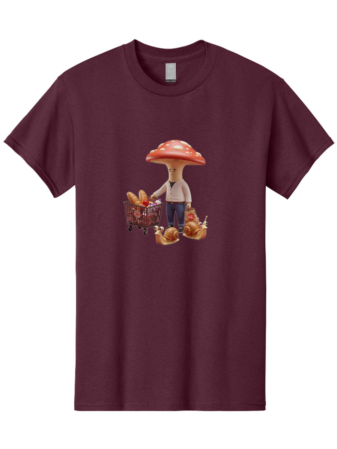 Mushroom-Head-Grocery-Shopper Men'S Graphic Tee, 100% Cotton, Comfortable Casual Summer Wear, Machine Washable, Vintage Camera, Old Camera, Antique Camera, Black Camera, Classic Photography, Photography Equipment, Nostalgic Device, Bam964