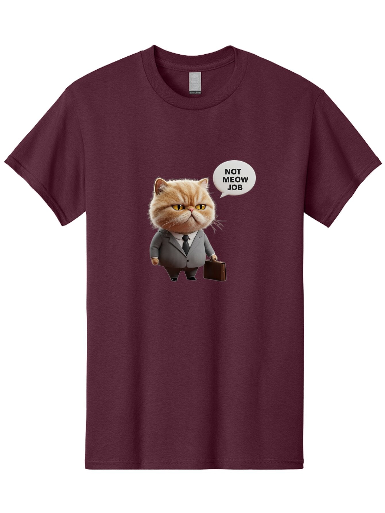 Not-Meow-Job-1 Men'S Graphic Tee, 100% Cotton, Comfortable Casual Summer Wear, Machine Washable, Vintage Camera, Old Camera, Antique Camera, Black Camera, Classic Photography, Photography Equipment, Nostalgic Device, Film Camera, Camera Art Bam986 12