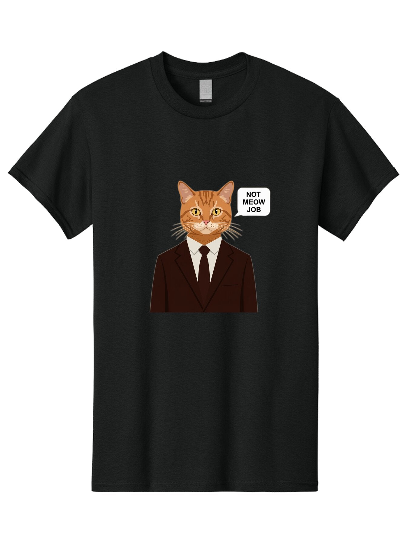 Not-Meow-Job-2 Men'S Graphic Tee, 100% Cotton, Comfortable Casual Summer Wear, Machine Washable, Vintage Camera, Old Camera, Antique Camera, Black Camera, Classic Photography, Photography Equipment, Nostalgic Device, Film Camera, Camera Art Bam987 11