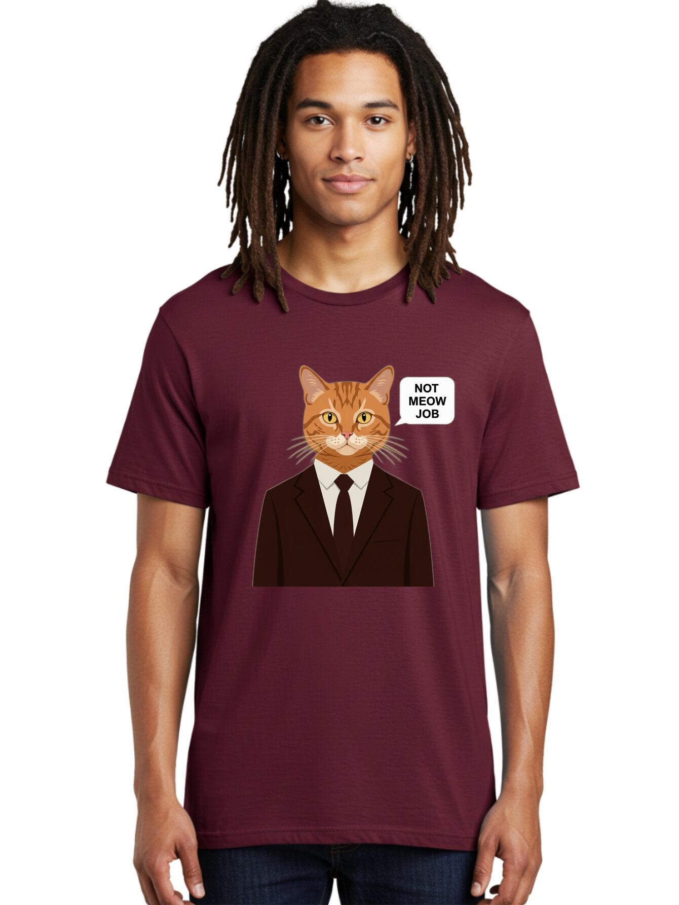 Not-Meow-Job-2 Men'S Graphic Tee, 100% Cotton, Comfortable Casual Summer Wear, Machine Washable, Vintage Camera, Old Camera, Antique Camera, Black Camera, Classic Photography, Photography Equipment, Nostalgic Device, Film Camera, Camera Art Bam987 29