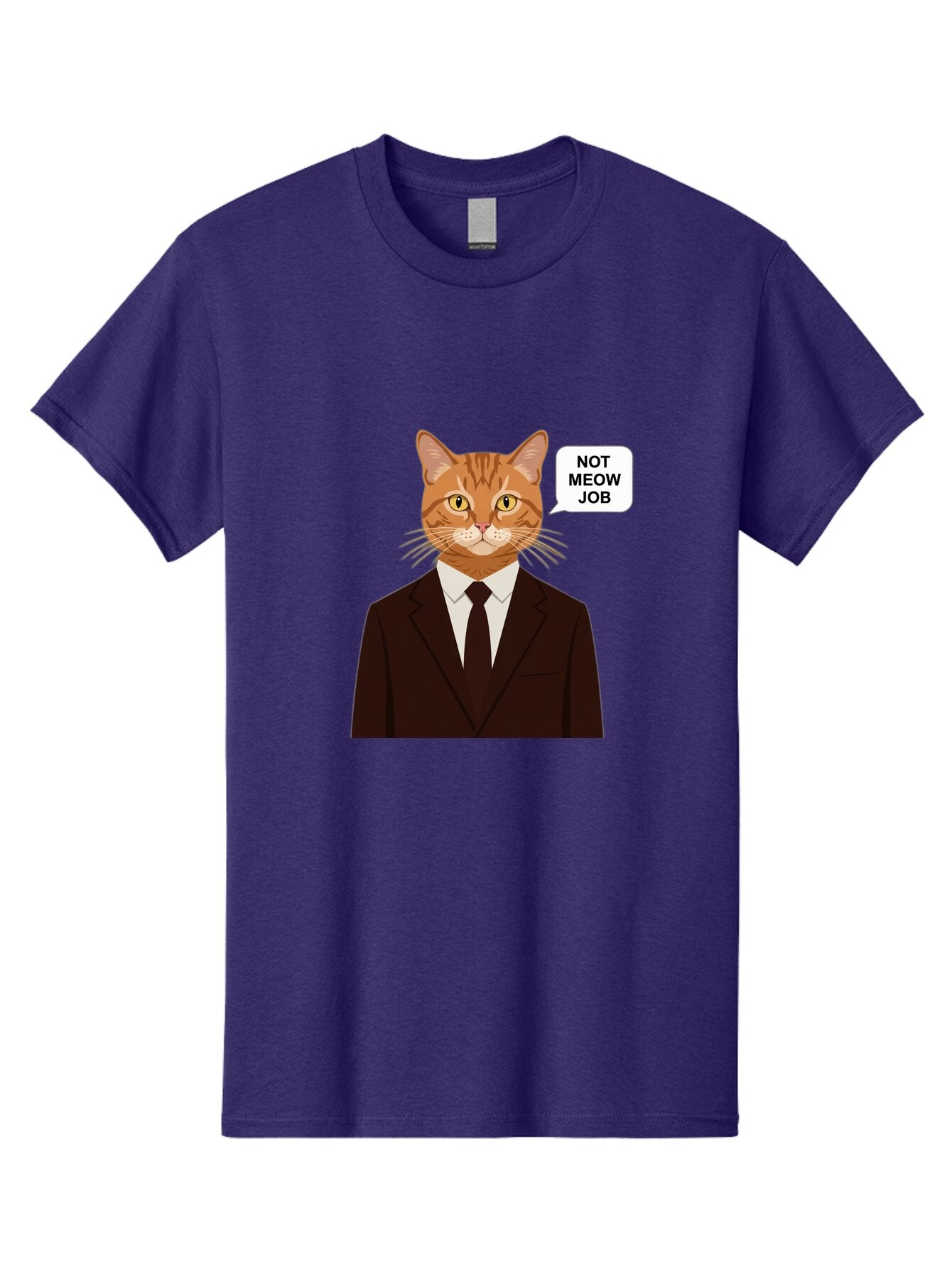 Not-Meow-Job-2 Men'S Graphic Tee, 100% Cotton, Comfortable Casual Summer Wear, Machine Washable, Vintage Camera, Old Camera, Antique Camera, Black Camera, Classic Photography, Photography Equipment, Nostalgic Device, Film Camera, Camera Art Bam987 5