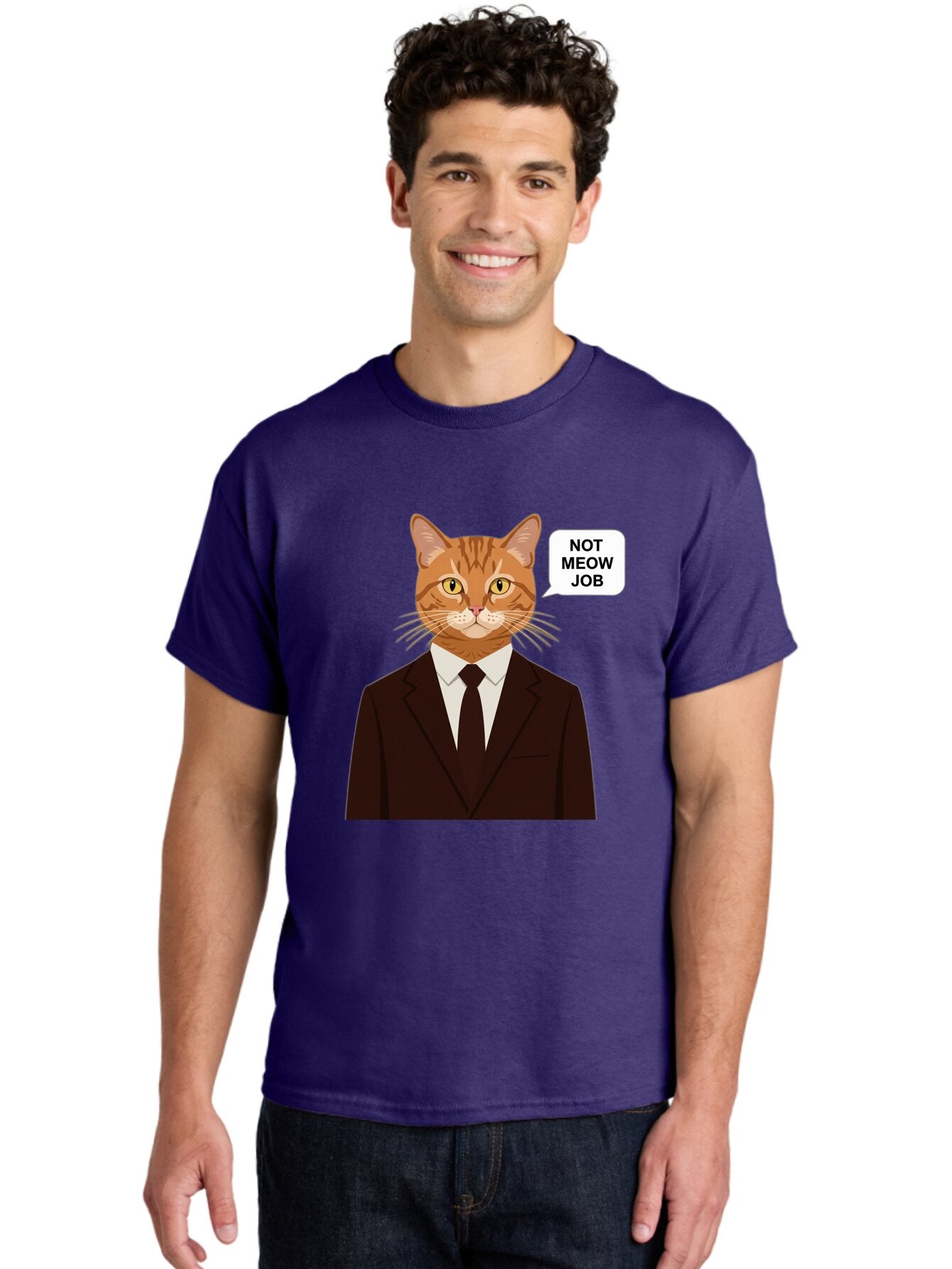 Not-Meow-Job-2 Men'S Graphic Tee, 100% Cotton, Comfortable Casual Summer Wear, Machine Washable, Vintage Camera, Old Camera, Antique Camera, Black Camera, Classic Photography, Photography Equipment, Nostalgic Device, Film Camera, Camera Art Bam987 23