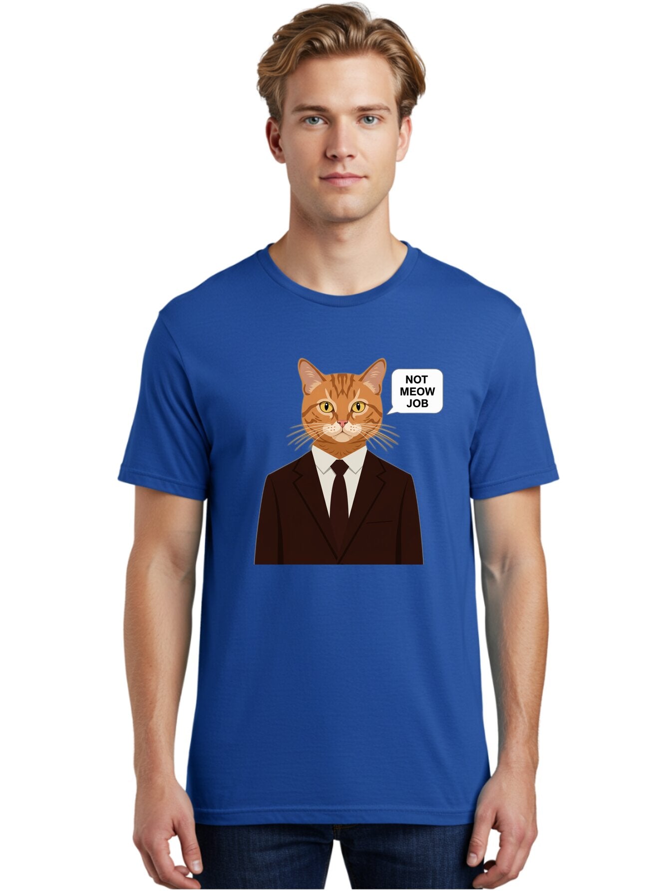 Not-Meow-Job-2 Men'S Graphic Tee, 100% Cotton, Comfortable Casual Summer Wear, Machine Washable, Vintage Camera, Old Camera, Antique Camera, Black Camera, Classic Photography, Photography Equipment, Nostalgic Device, Film Camera, Camera Art Bam987 16