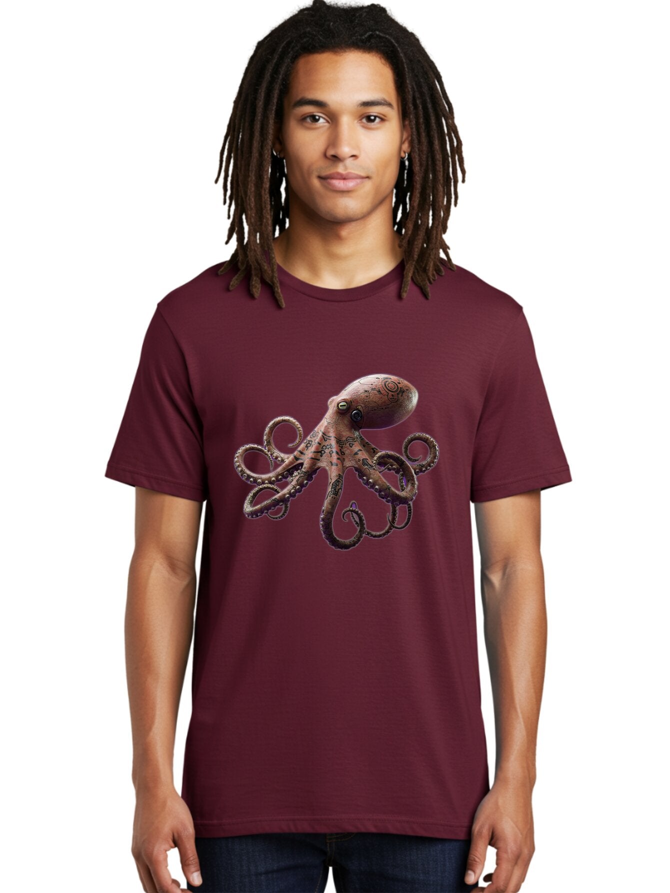 Octopus-1 Men'S Graphic Tee, 100% Cotton, Comfortable Casual Summer Wear, Machine Washable, Vintage Camera, Old Camera, Antique Camera, Black Camera, Classic Photography, Photography Equipment, Nostalgic Device, Film Camera, Camera Art Bam992 19