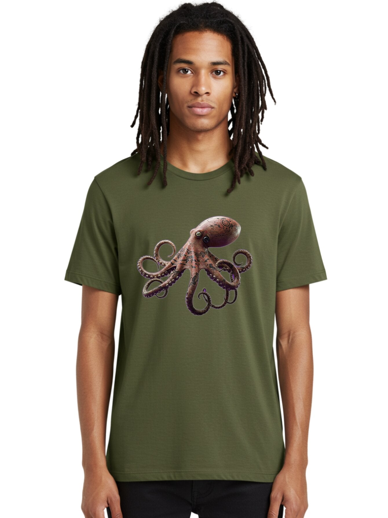 Octopus-1 Men'S Graphic Tee, 100% Cotton, Comfortable Casual Summer Wear, Machine Washable, Vintage Camera, Old Camera, Antique Camera, Black Camera, Classic Photography, Photography Equipment, Nostalgic Device, Film Camera, Camera Art Bam992 23