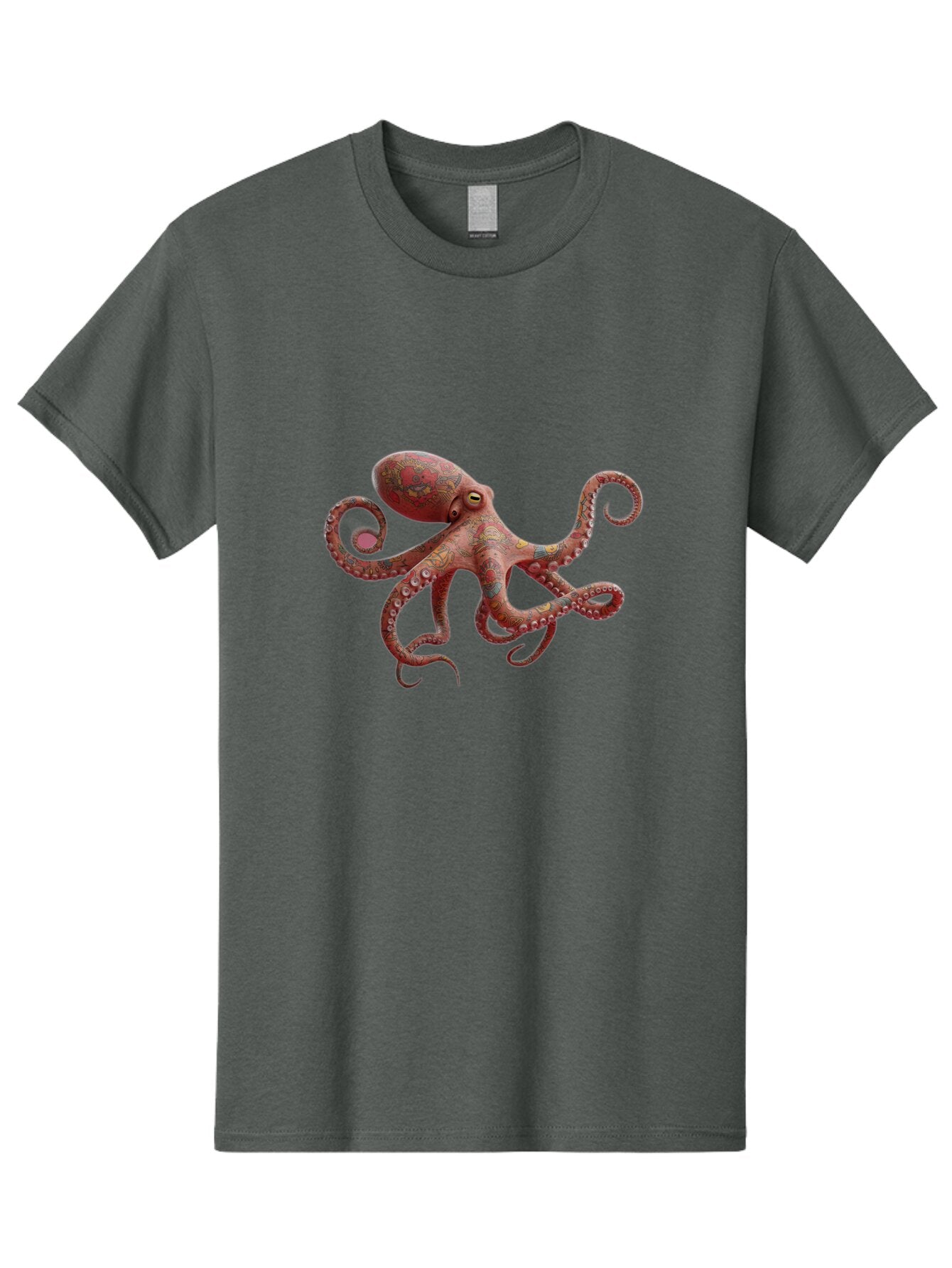 Octopus-2 Men'S Graphic Tee, 100% Cotton, Comfortable Casual Summer Wear, Machine Washable, Vintage Camera, Old Camera, Antique Camera, Black Camera, Classic Photography, Photography Equipment, Nostalgic Device, Film Camera, Camera Art Bam993 11