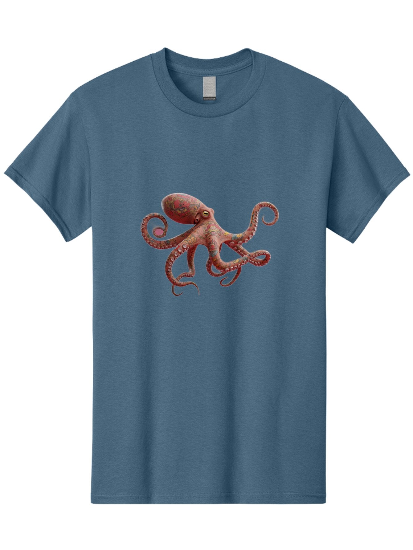 Octopus-2 Men'S Graphic Tee, 100% Cotton, Comfortable Casual Summer Wear, Machine Washable, Vintage Camera, Old Camera, Antique Camera, Black Camera, Classic Photography, Photography Equipment, Nostalgic Device, Film Camera, Camera Art Bam993 9