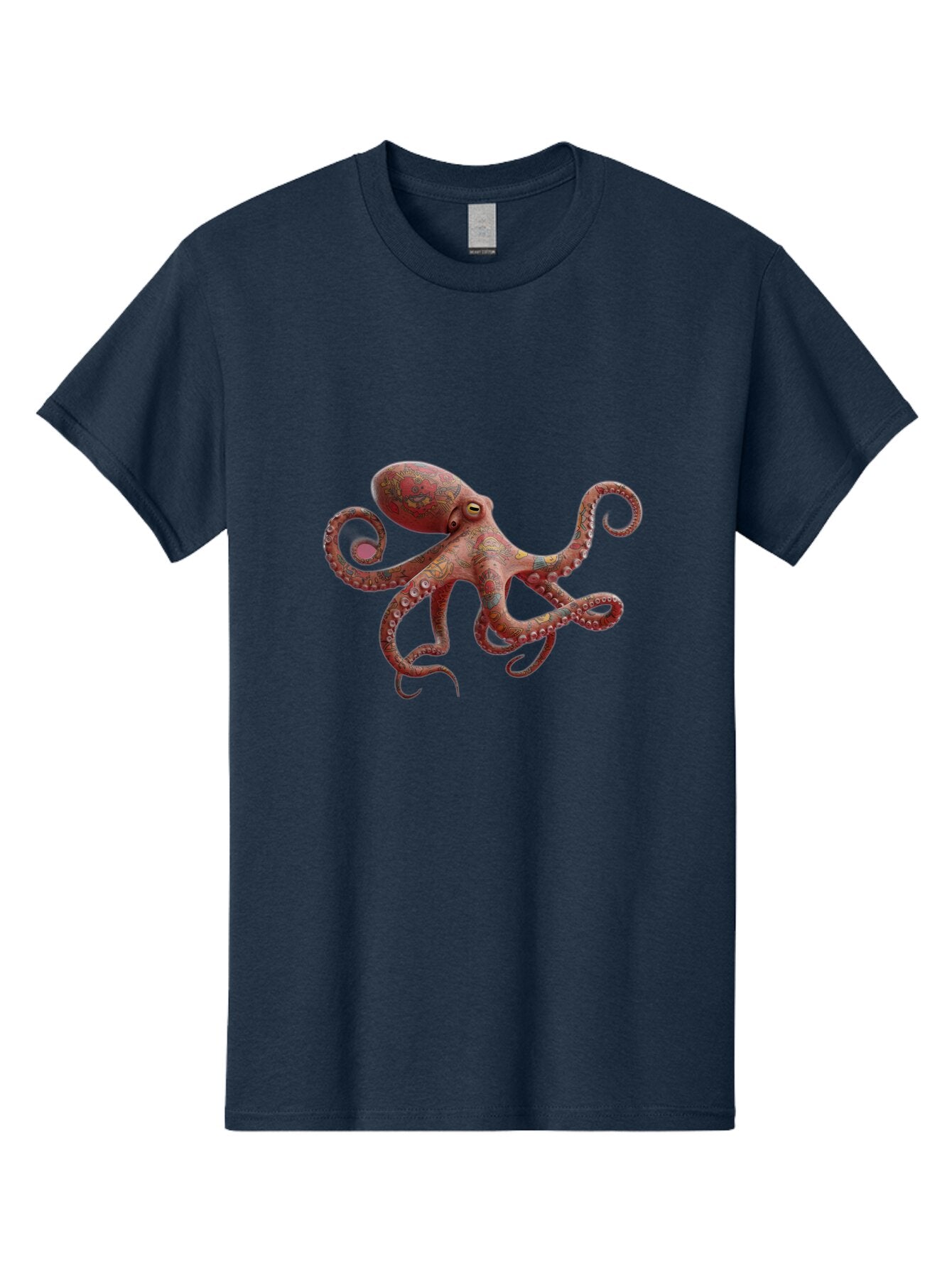 Octopus-2 Men'S Graphic Tee, 100% Cotton, Comfortable Casual Summer Wear, Machine Washable, Vintage Camera, Old Camera, Antique Camera, Black Camera, Classic Photography, Photography Equipment, Nostalgic Device, Film Camera, Camera Art Bam993 5