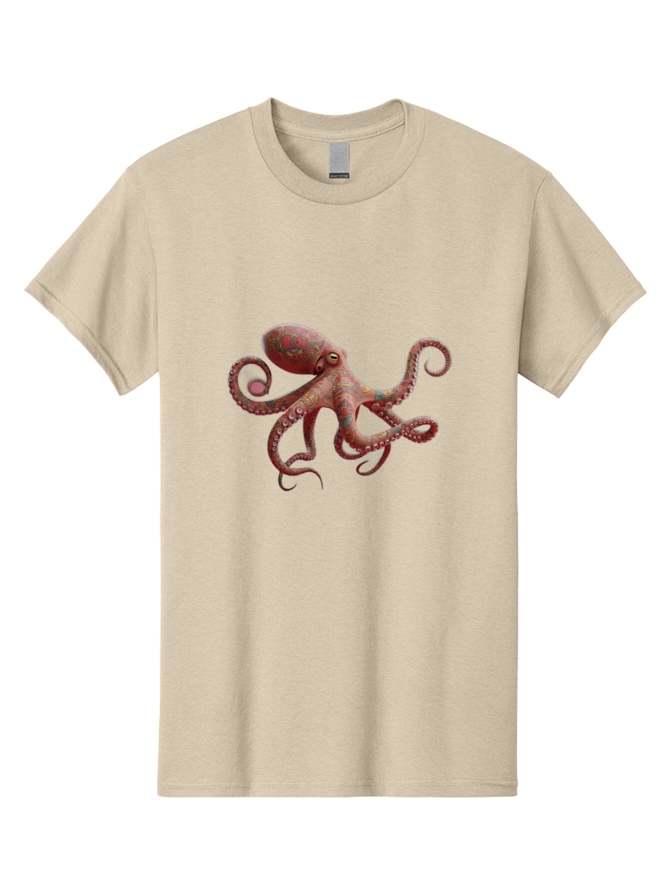 Octopus-2 Men'S Graphic Tee, 100% Cotton, Comfortable Casual Summer Wear, Machine Washable, Vintage Camera, Old Camera, Antique Camera, Black Camera, Classic Photography, Photography Equipment, Nostalgic Device, Film Camera, Camera Art Bam993 8