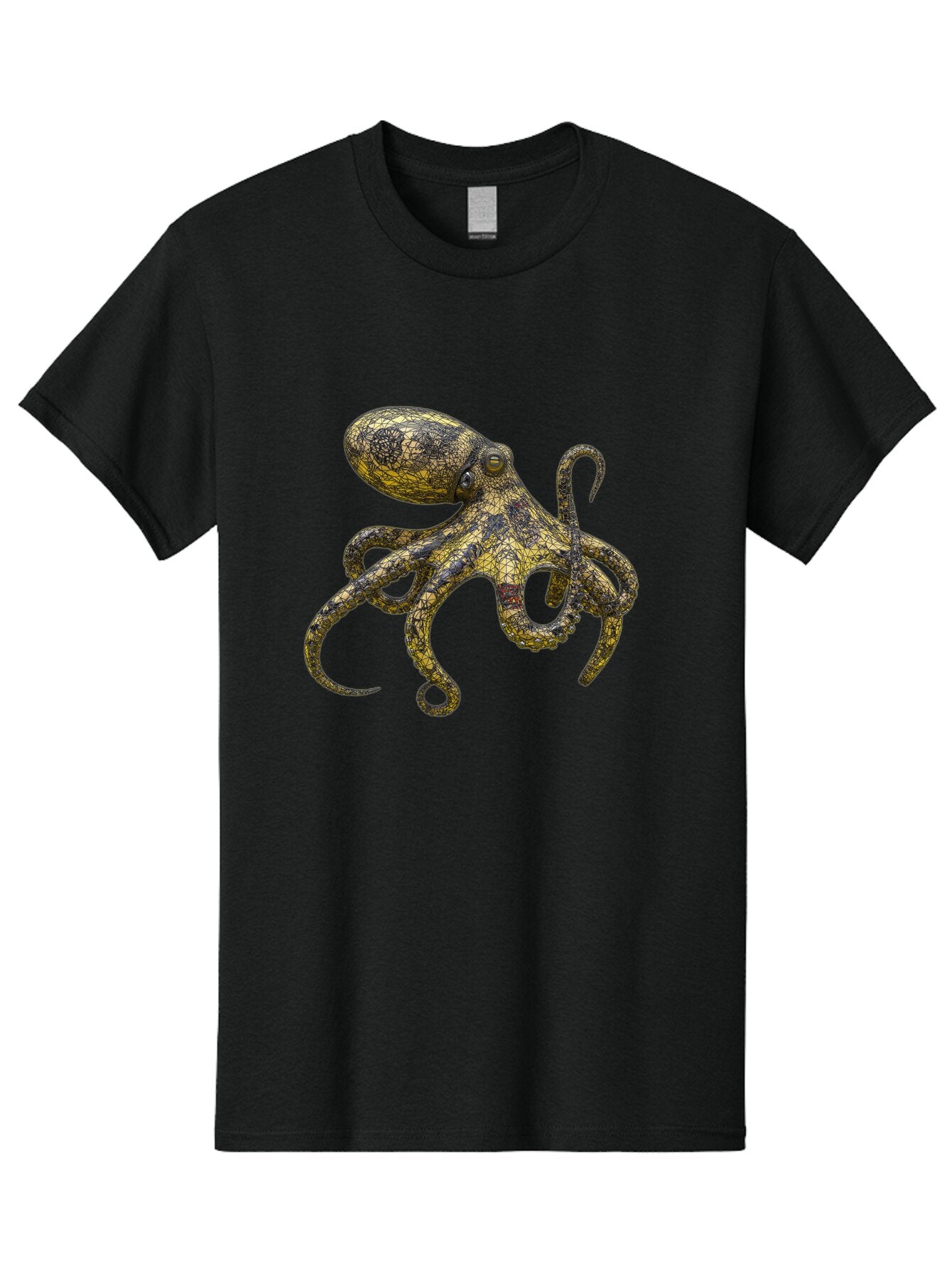 Octopus-3 Men'S Graphic Tee, 100% Cotton, Comfortable Casual Summer Wear, Machine Washable, Vintage Camera, Old Camera, Antique Camera, Black Camera, Classic Photography, Photography Equipment, Nostalgic Device, Film Camera, Camera Art Bam994 8