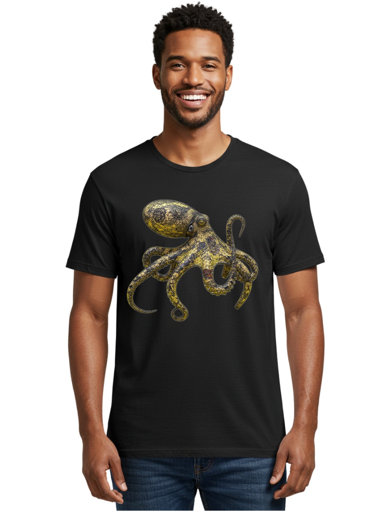 Octopus-3 Men'S Graphic Tee, 100% Cotton, Comfortable Casual Summer Wear, Machine Washable, Vintage Camera, Old Camera, Antique Camera, Black Camera, Classic Photography, Photography Equipment, Nostalgic Device, Film Camera, Camera Art Bam994 25