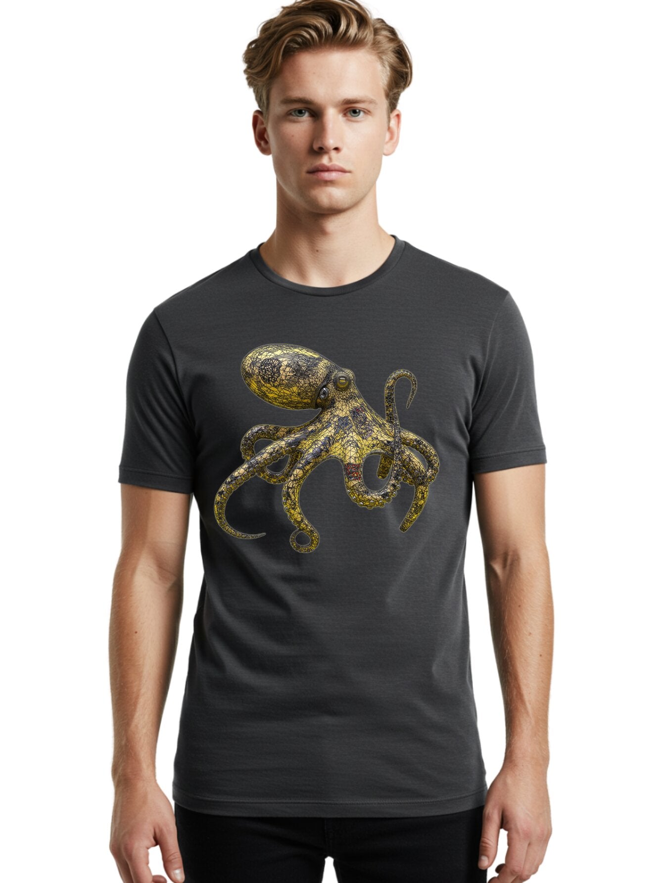 Octopus-3 Men'S Graphic Tee, 100% Cotton, Comfortable Casual Summer Wear, Machine Washable, Vintage Camera, Old Camera, Antique Camera, Black Camera, Classic Photography, Photography Equipment, Nostalgic Device, Film Camera, Camera Art Bam994 27