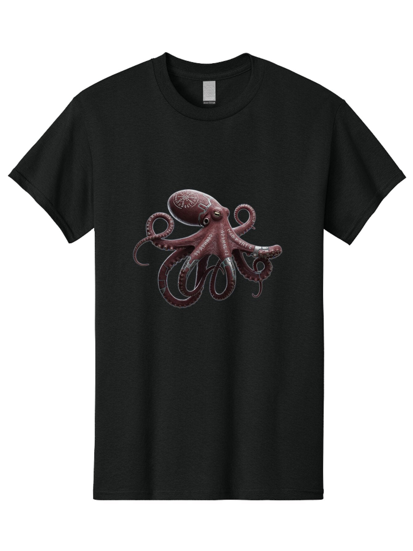 Octopus-4 Men'S Graphic Tee, 100% Cotton, Comfortable Casual Summer Wear, Machine Washable, Vintage Camera, Old Camera, Antique Camera, Black Camera, Classic Photography, Photography Equipment, Nostalgic Device, Film Camera, Camera Art Bam995 5