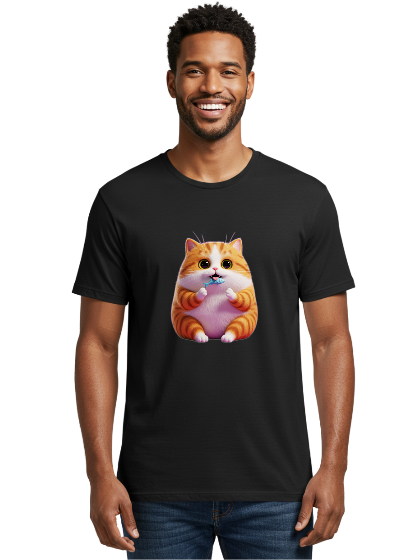 Orange-Tabby-Cat-1 Men'S Graphic Tee, 100% Cotton, Comfortable Casual Summer Wear, Machine Washable, Vintage Camera, Old Camera, Antique Camera, Black Camera, Classic Photography, Photography Equipment, Nostalgic Device, Film Camera, Ban003 26
