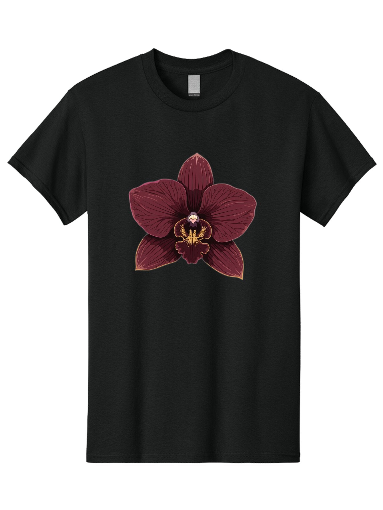Orchid-Flower Men'S Graphic Tee, 100% Cotton, Comfortable Casual Summer Wear, Machine Washable, Vintage Camera, Old Camera, Antique Camera, Black Camera, Classic Photography, Photography Equipment, Nostalgic Device, Film Camera, Camera Art Ban005