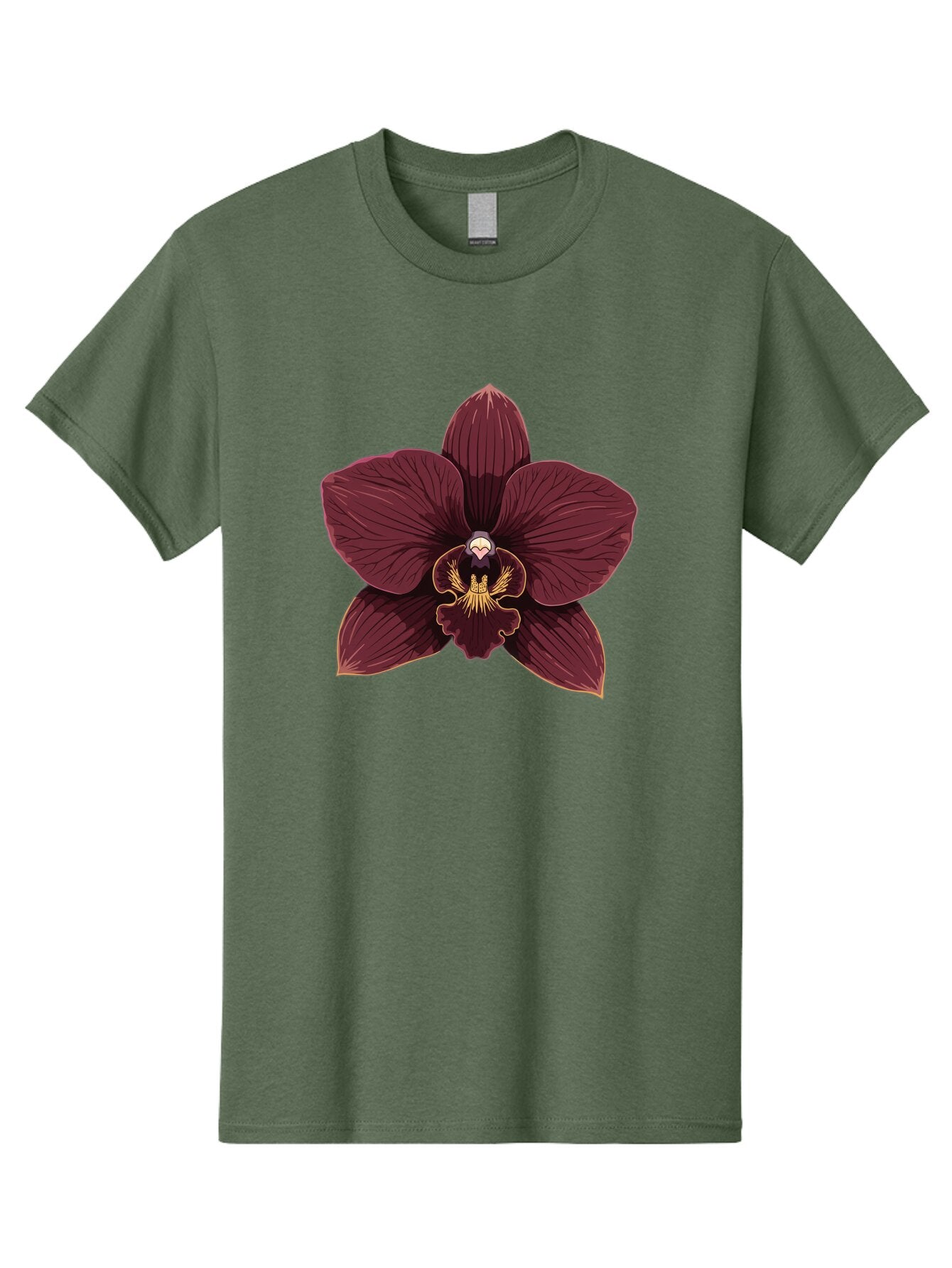Orchid-Flower Men'S Graphic Tee, 100% Cotton, Comfortable Casual Summer Wear, Machine Washable, Vintage Camera, Old Camera, Antique Camera, Black Camera, Classic Photography, Photography Equipment, Nostalgic Device, Film Camera, Camera Art Ban005 3
