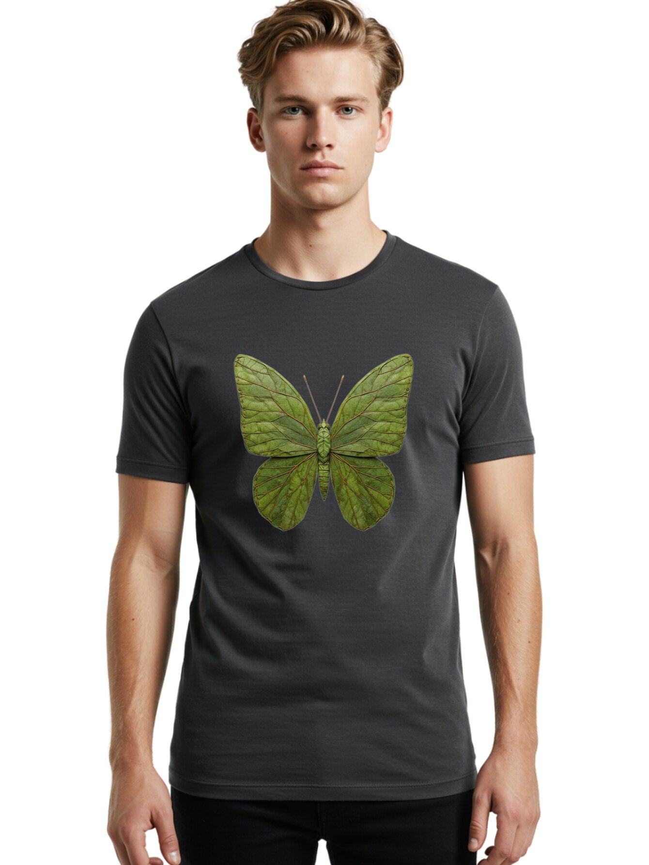 Oreta-Leaf-Moth Men'S Graphic Tee, 100% Cotton, Comfortable Casual Summer Wear, Machine Washable, Vintage Camera, Old Camera, Antique Camera, Black Camera, Classic Photography, Photography Equipment, Nostalgic Device, Film Camera, Camera Art Ban006 19