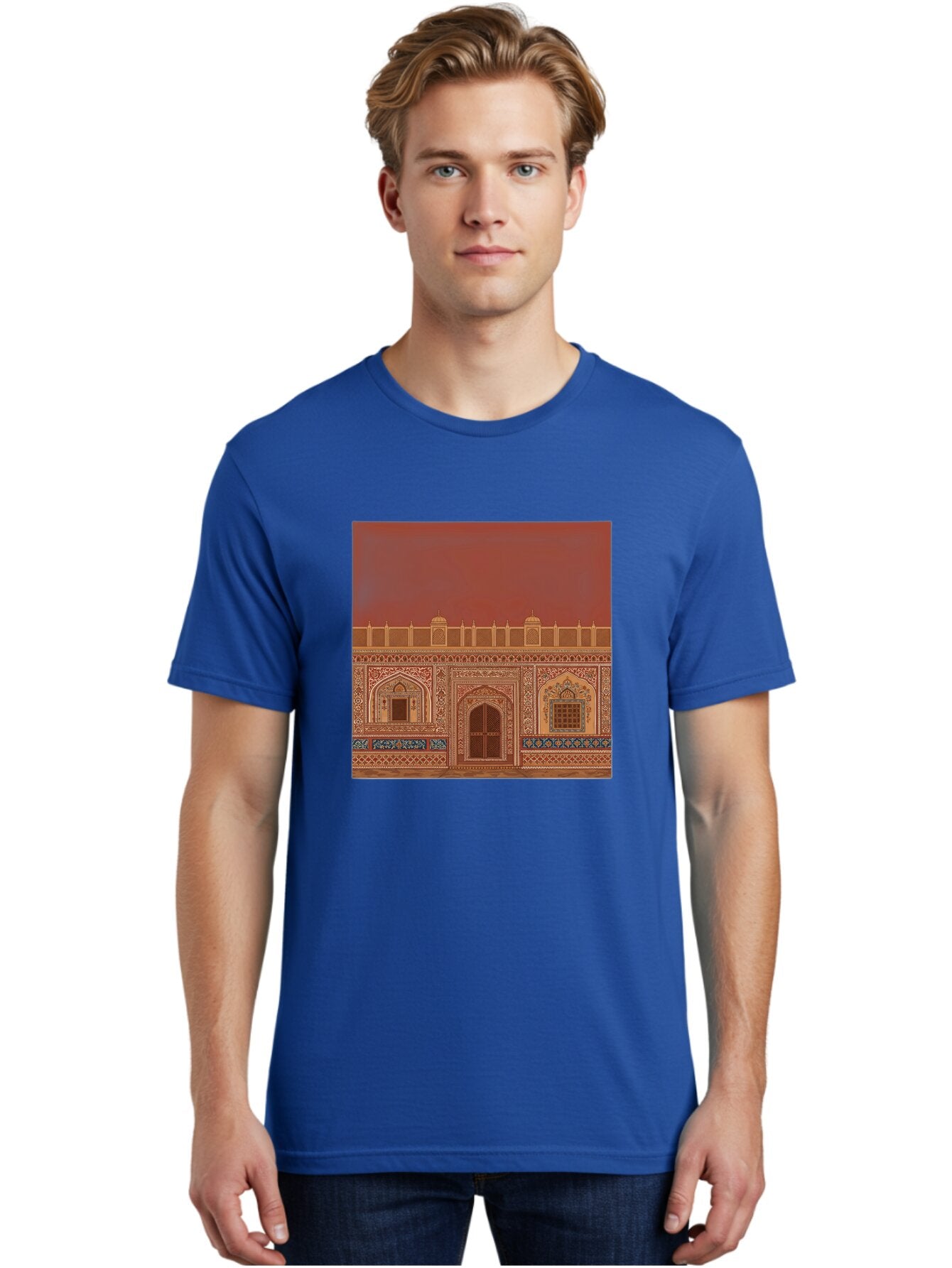 Ornate-Building-Facade Men'S Graphic Tee, 100% Cotton, Comfortable Casual Summer Wear, Machine Washable, Vintage Camera, Old Camera, Antique Camera, Black Camera, Classic Photography, Photography Equipment, Nostalgic Device, Film Camera, Ban009 29