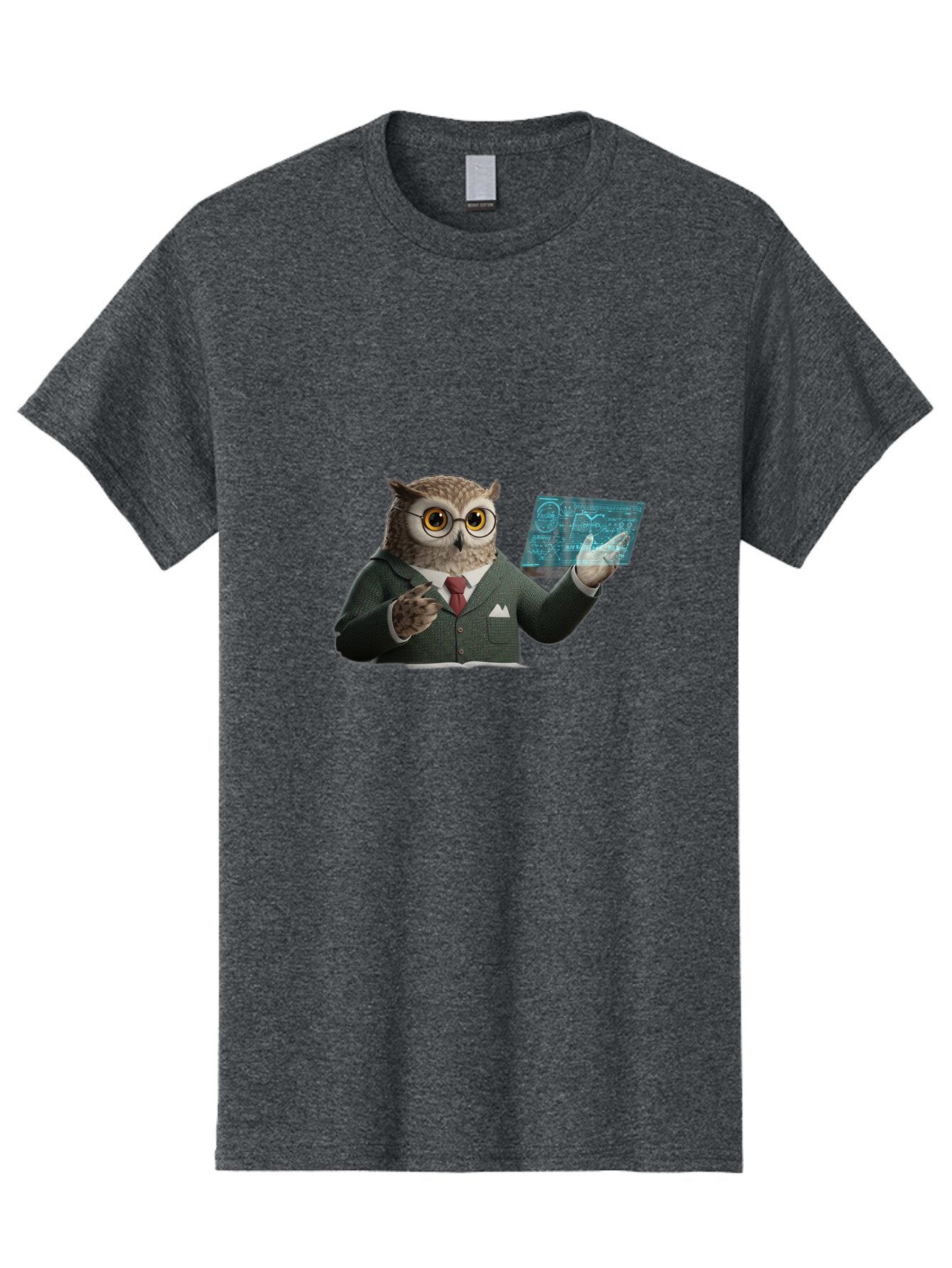 Owl-In-Suit-Holding-Tablet Men'S Graphic Tee, 100% Cotton, Comfortable Casual Summer Wear, Machine Washable, Vintage Camera, Old Camera, Antique Camera, Black Camera, Classic Photography, Photography Equipment, Nostalgic Device, Film Camera, Ban016 15
