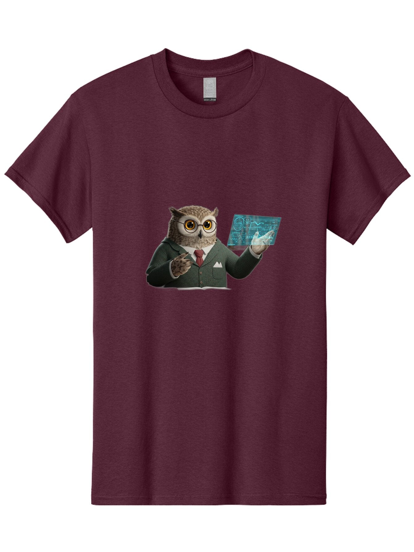 Owl-In-Suit-Holding-Tablet Men'S Graphic Tee, 100% Cotton, Comfortable Casual Summer Wear, Machine Washable, Vintage Camera, Old Camera, Antique Camera, Black Camera, Classic Photography, Photography Equipment, Nostalgic Device, Film Camera, Ban016 6