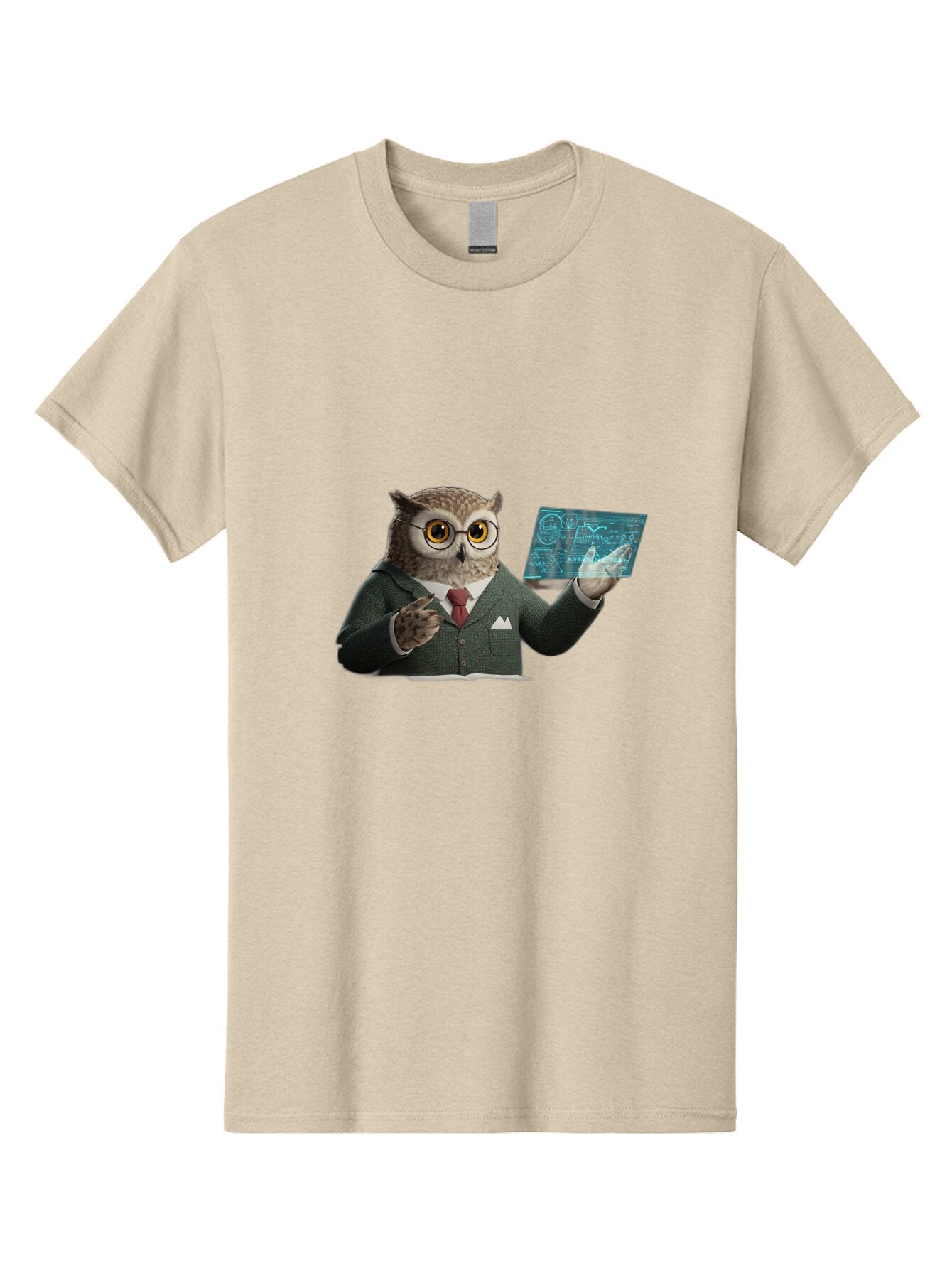 Owl-In-Suit-Holding-Tablet Men'S Graphic Tee, 100% Cotton, Comfortable Casual Summer Wear, Machine Washable, Vintage Camera, Old Camera, Antique Camera, Black Camera, Classic Photography, Photography Equipment, Nostalgic Device, Film Camera, Ban016 13