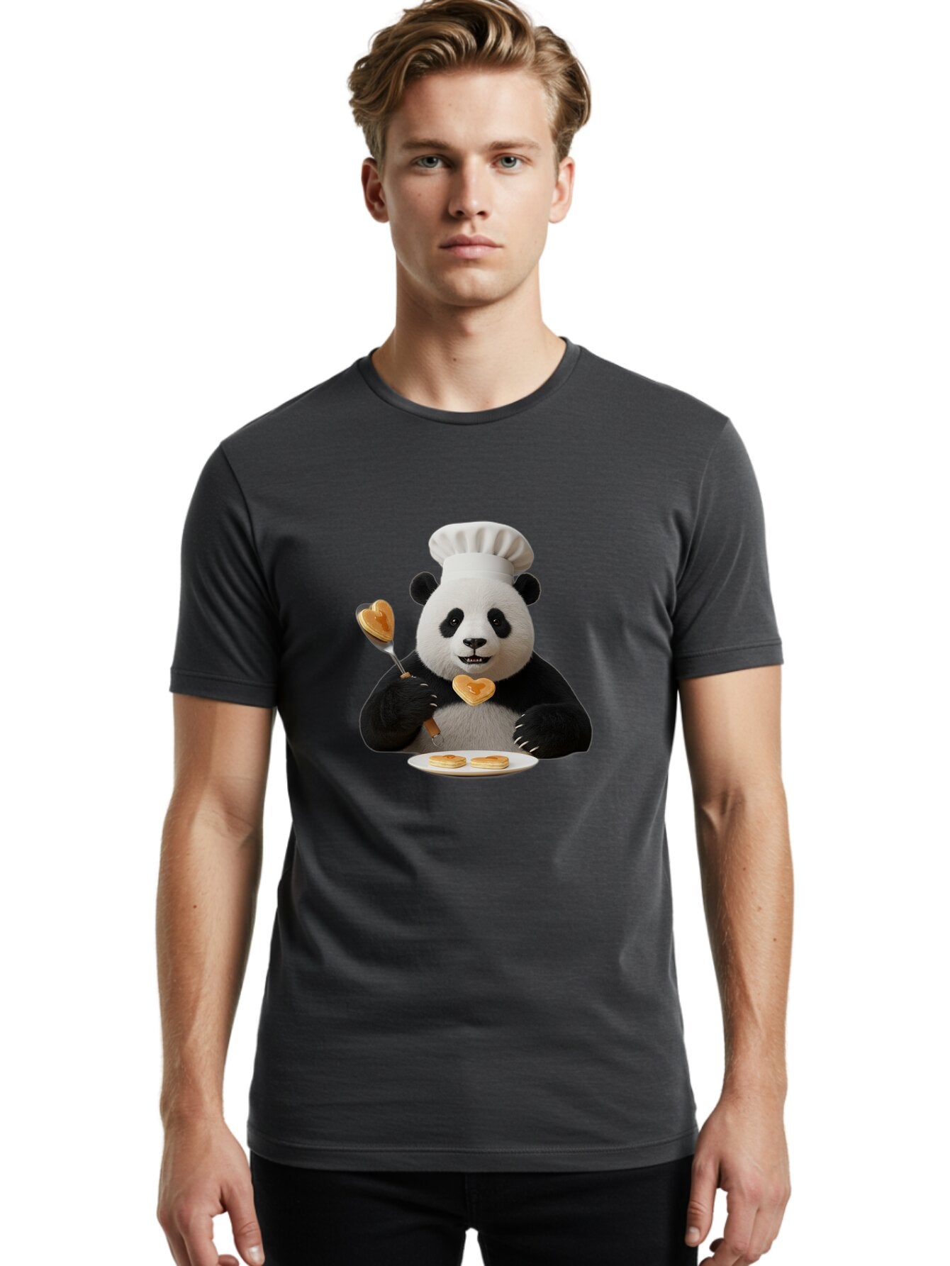 Panda-Chef-Pancakes Men'S Graphic Tee, 100% Cotton, Comfortable Casual Summer Wear, Machine Washable, Vintage Camera, Old Camera, Antique Camera, Black Camera, Classic Photography, Photography Equipment, Nostalgic Device, Film Camera, Ban034 24