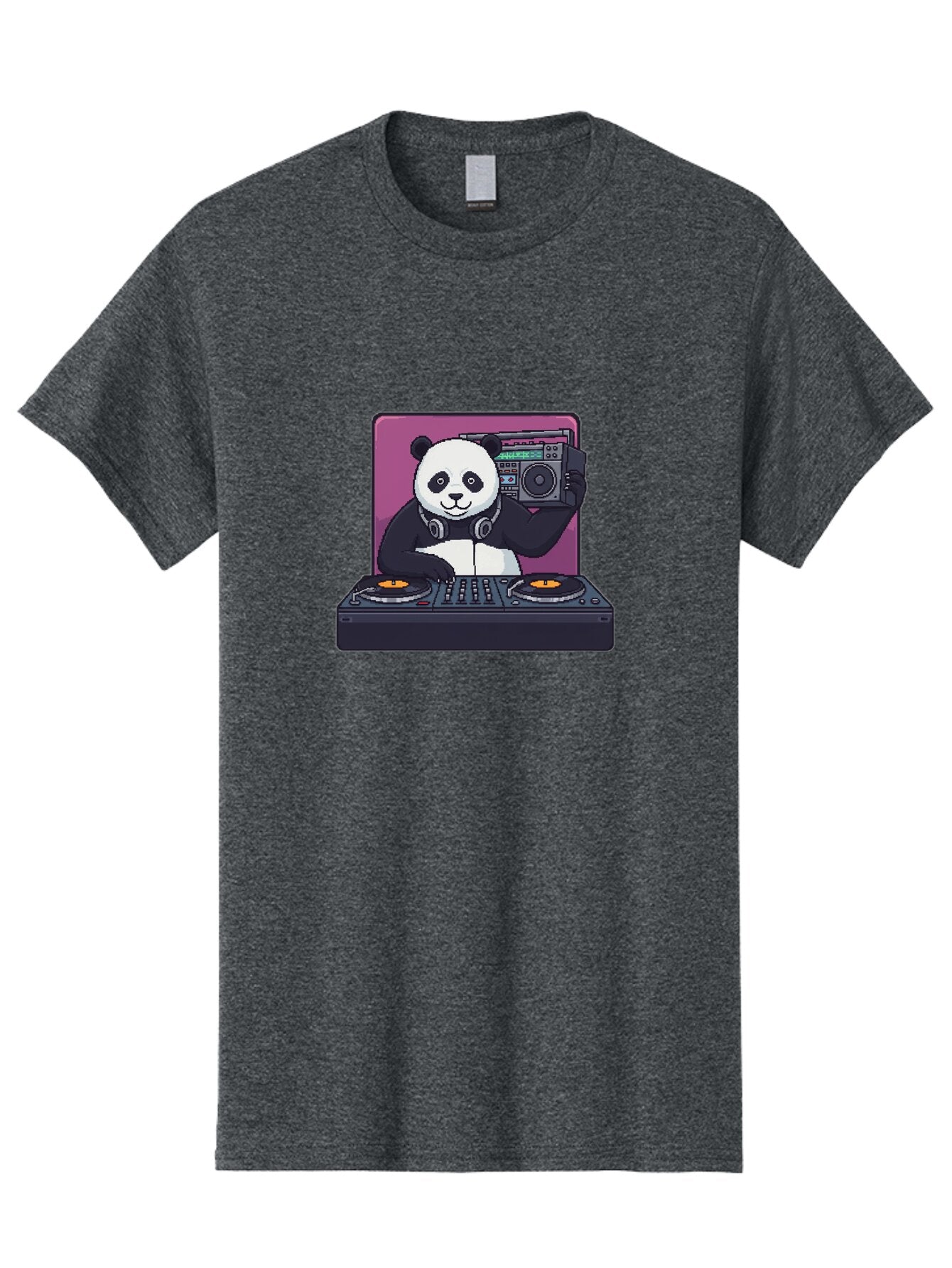Panda-Dj-1 Men'S Graphic Tee, 100% Cotton, Comfortable Casual Summer Wear, Machine Washable, Vintage Camera, Old Camera, Antique Camera, Black Camera, Classic Photography, Photography Equipment, Nostalgic Device, Film Camera, Camera Art Ban036 12