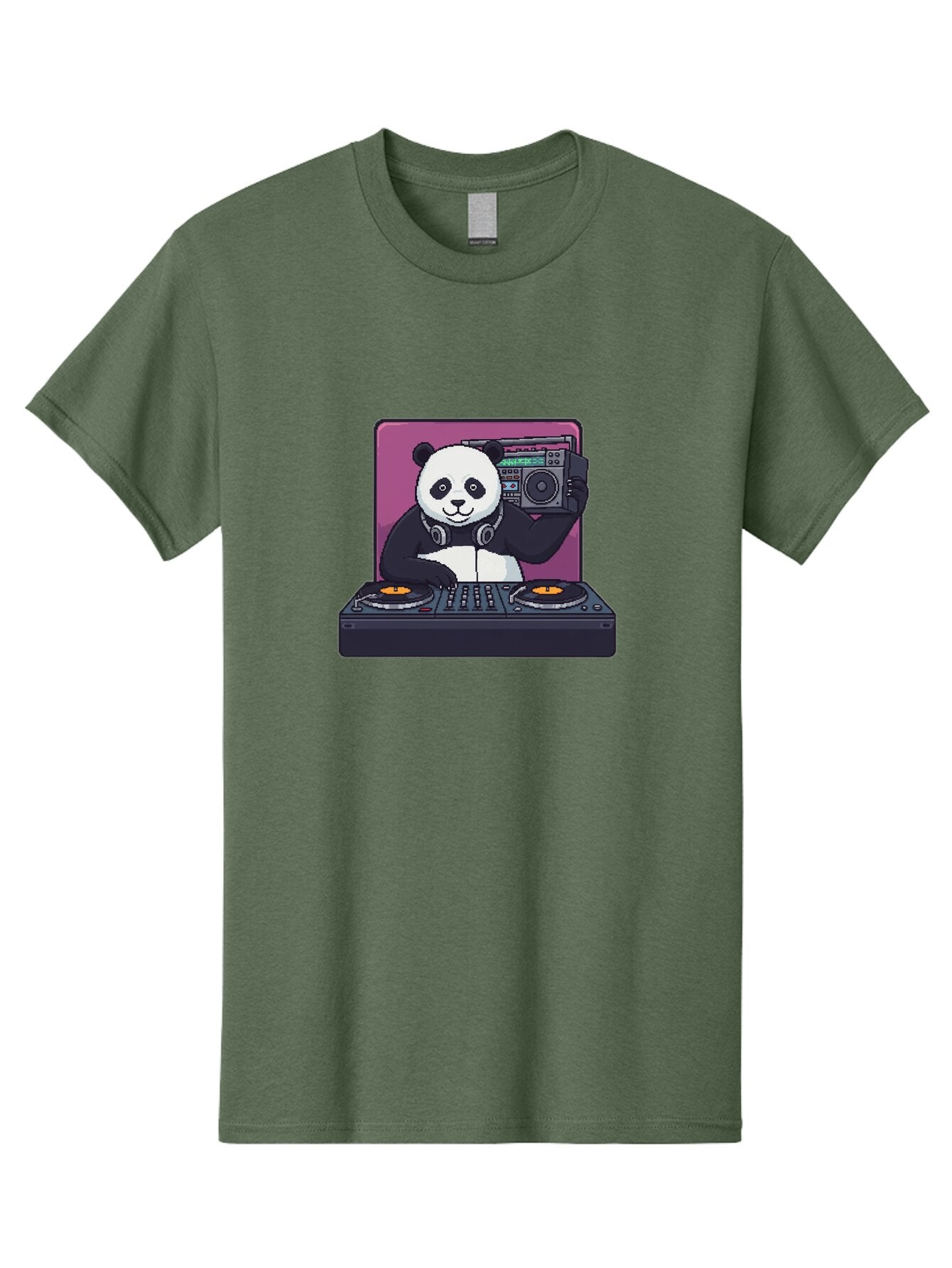 Panda-Dj-1 Men'S Graphic Tee, 100% Cotton, Comfortable Casual Summer Wear, Machine Washable, Vintage Camera, Old Camera, Antique Camera, Black Camera, Classic Photography, Photography Equipment, Nostalgic Device, Film Camera, Camera Art Ban036 4