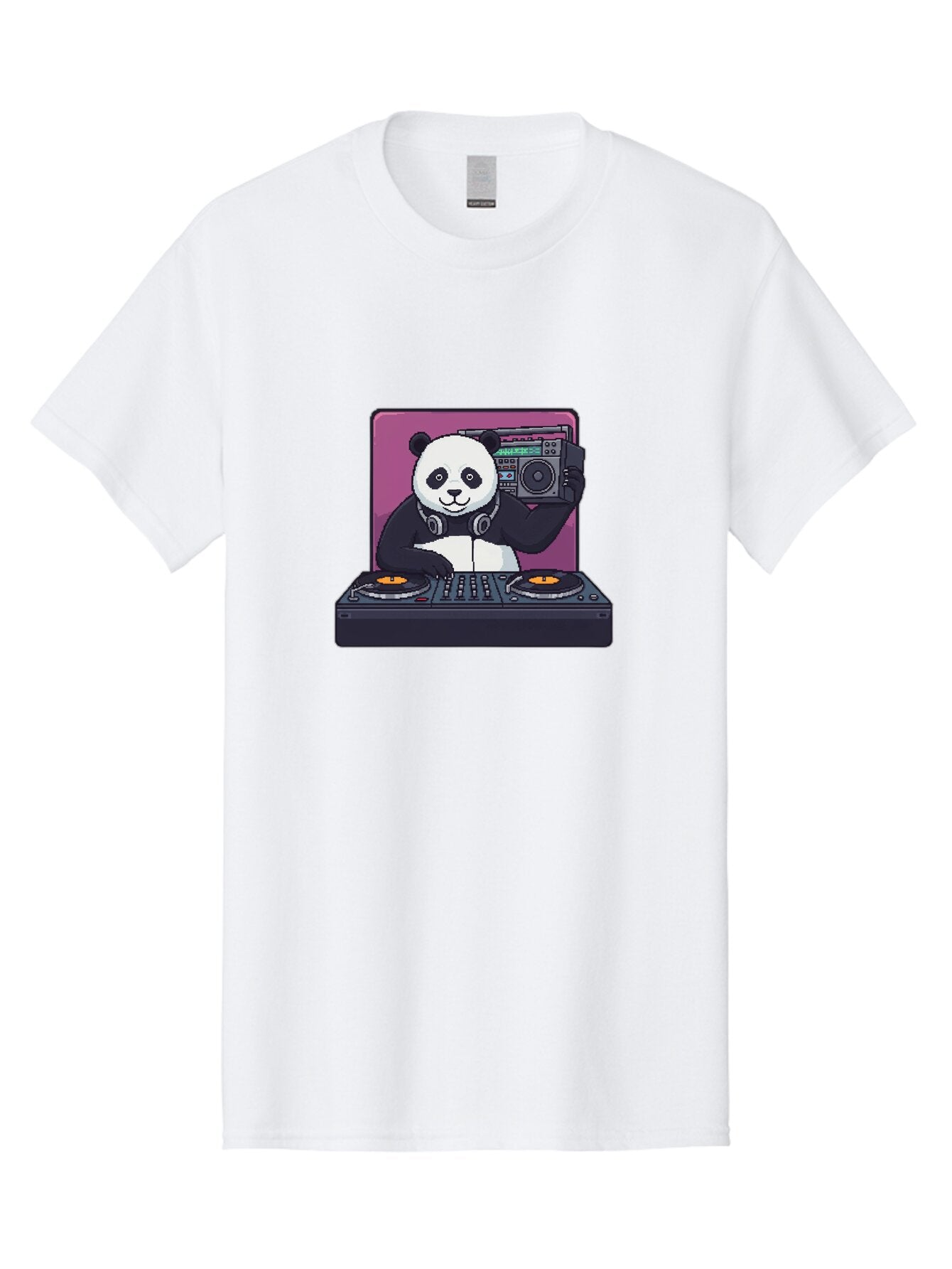 Panda-Dj-1 Men'S Graphic Tee, 100% Cotton, Comfortable Casual Summer Wear, Machine Washable, Vintage Camera, Old Camera, Antique Camera, Black Camera, Classic Photography, Photography Equipment, Nostalgic Device, Film Camera, Camera Art Ban036 7